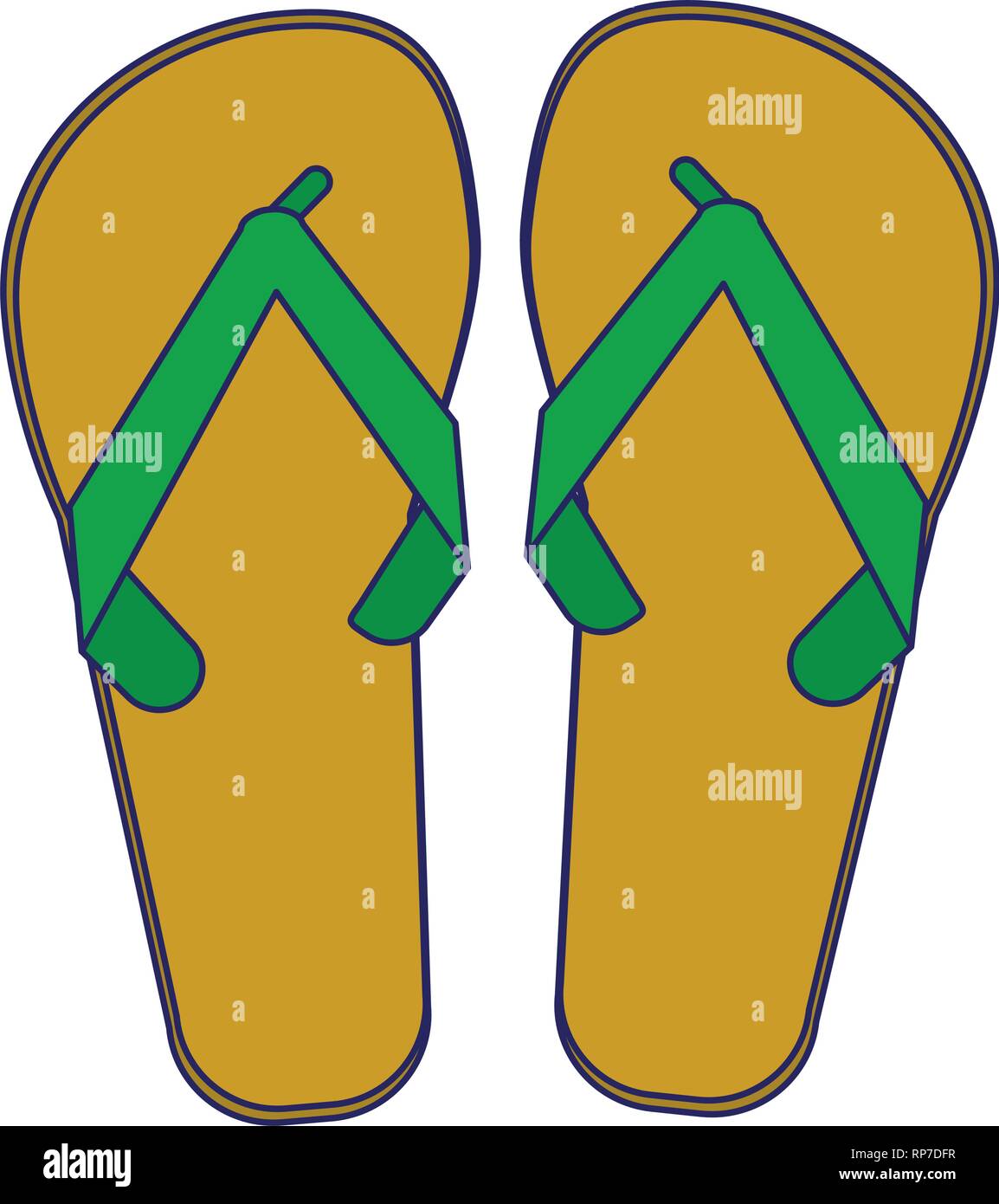 sandals footwear on Flip Flops Sandals Footwear Symbol Stock Vector Image Art Alamy