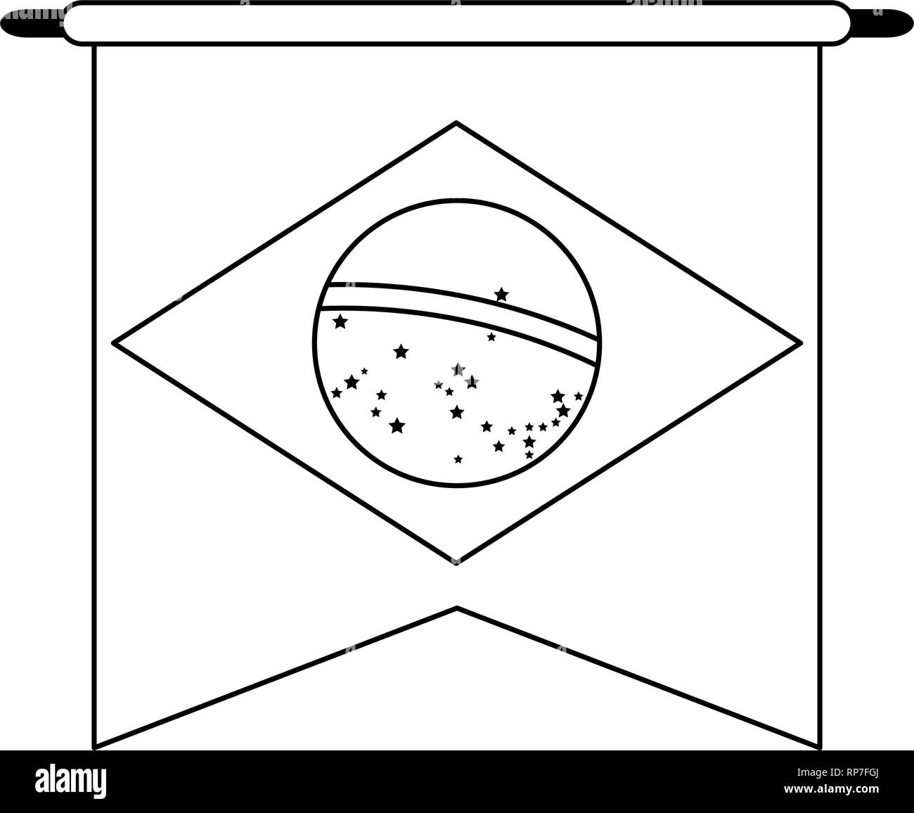 National flag brazil Black and White Stock Photos & Images Alamy