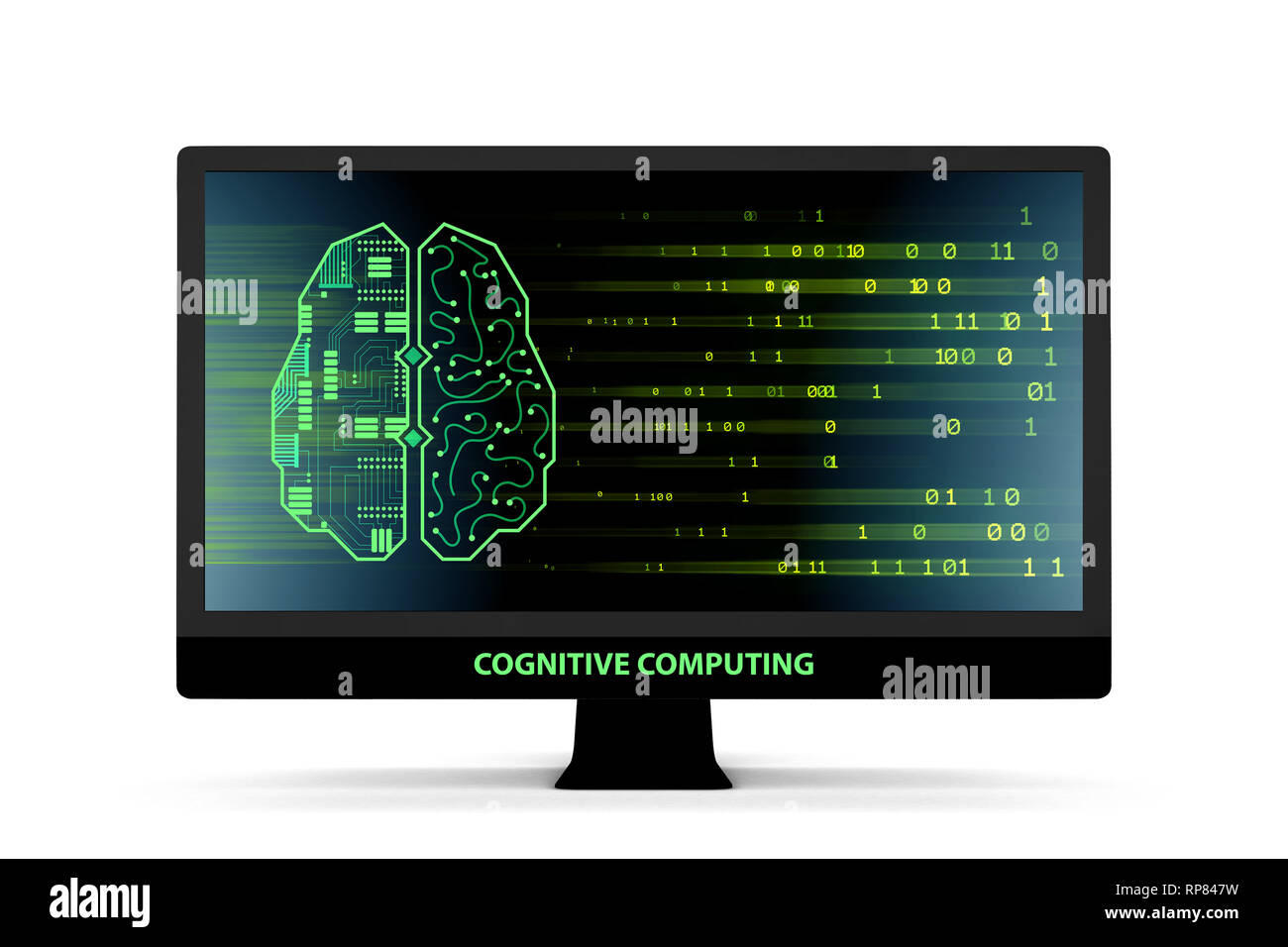 Cognitive Computing Drawing Machine learning and cognitive computing - 3d rendering Stock Photo - Alamy