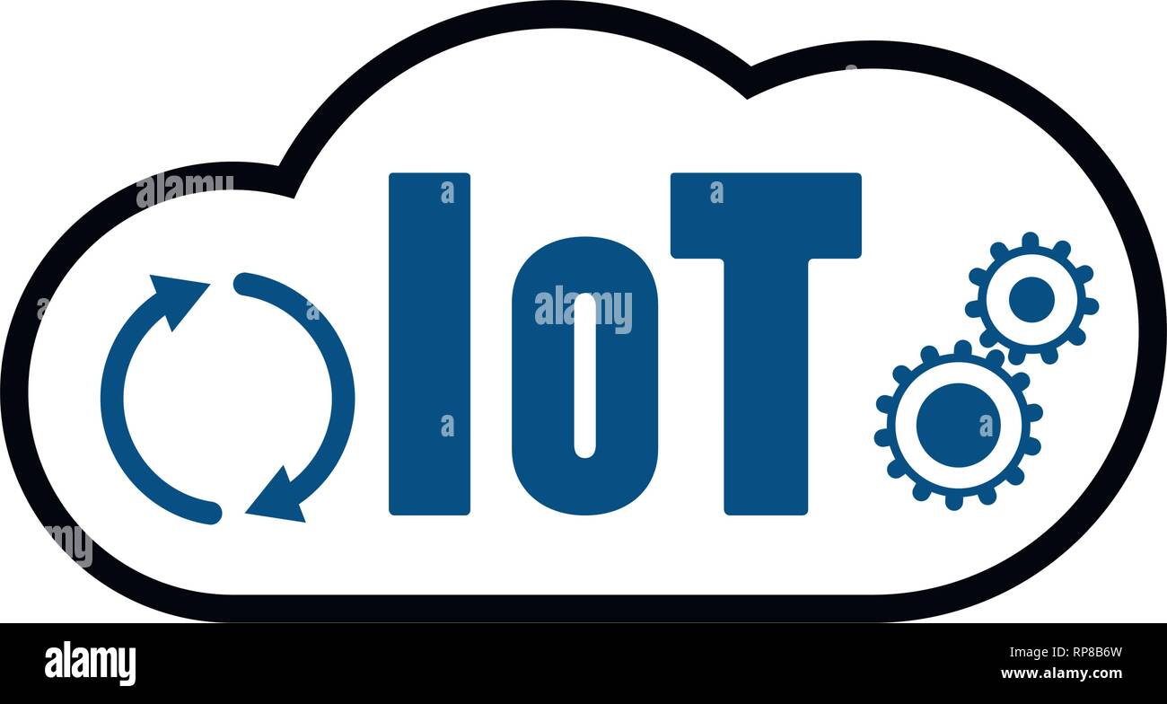 Cloud IOT Internet of Things Icon Stock Vector