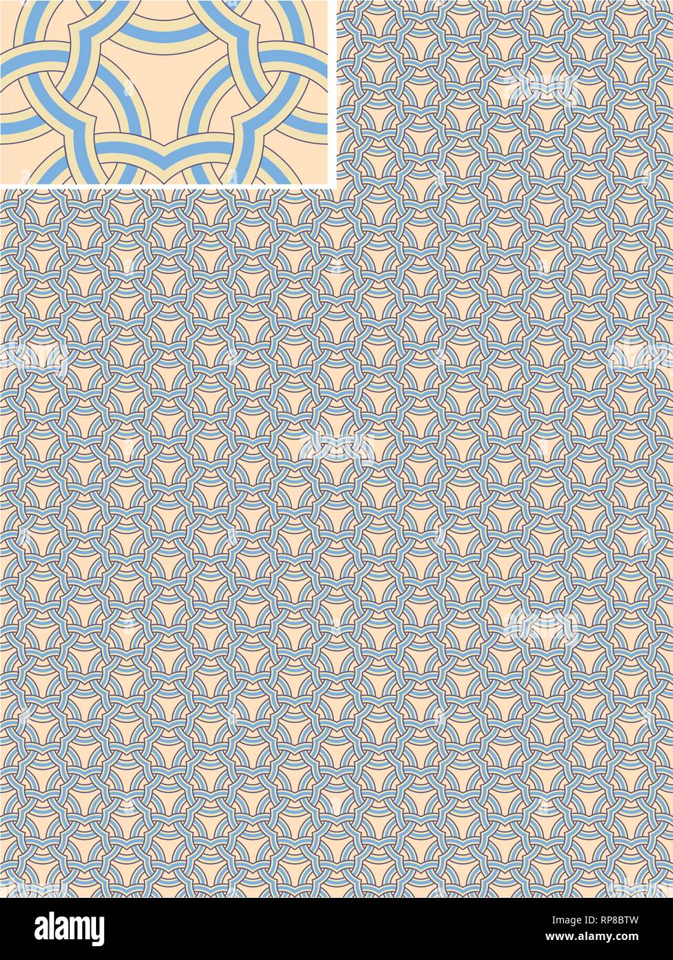 Vector - Seamless pattern stock vector, use for tiled background ...