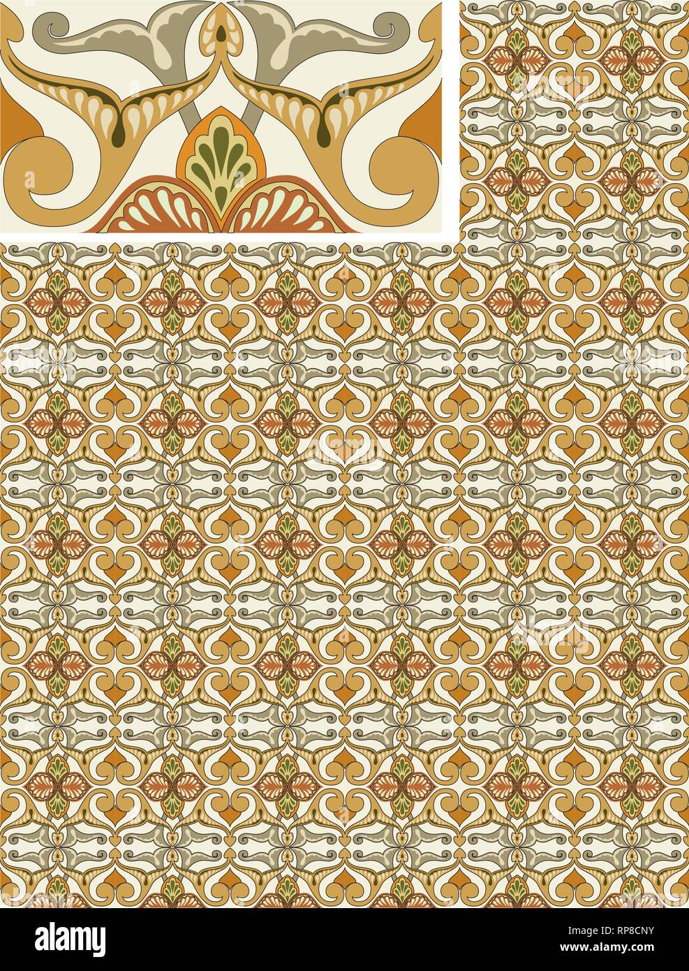 Vector - Seamless pattern stock vector, use for tiled background ...