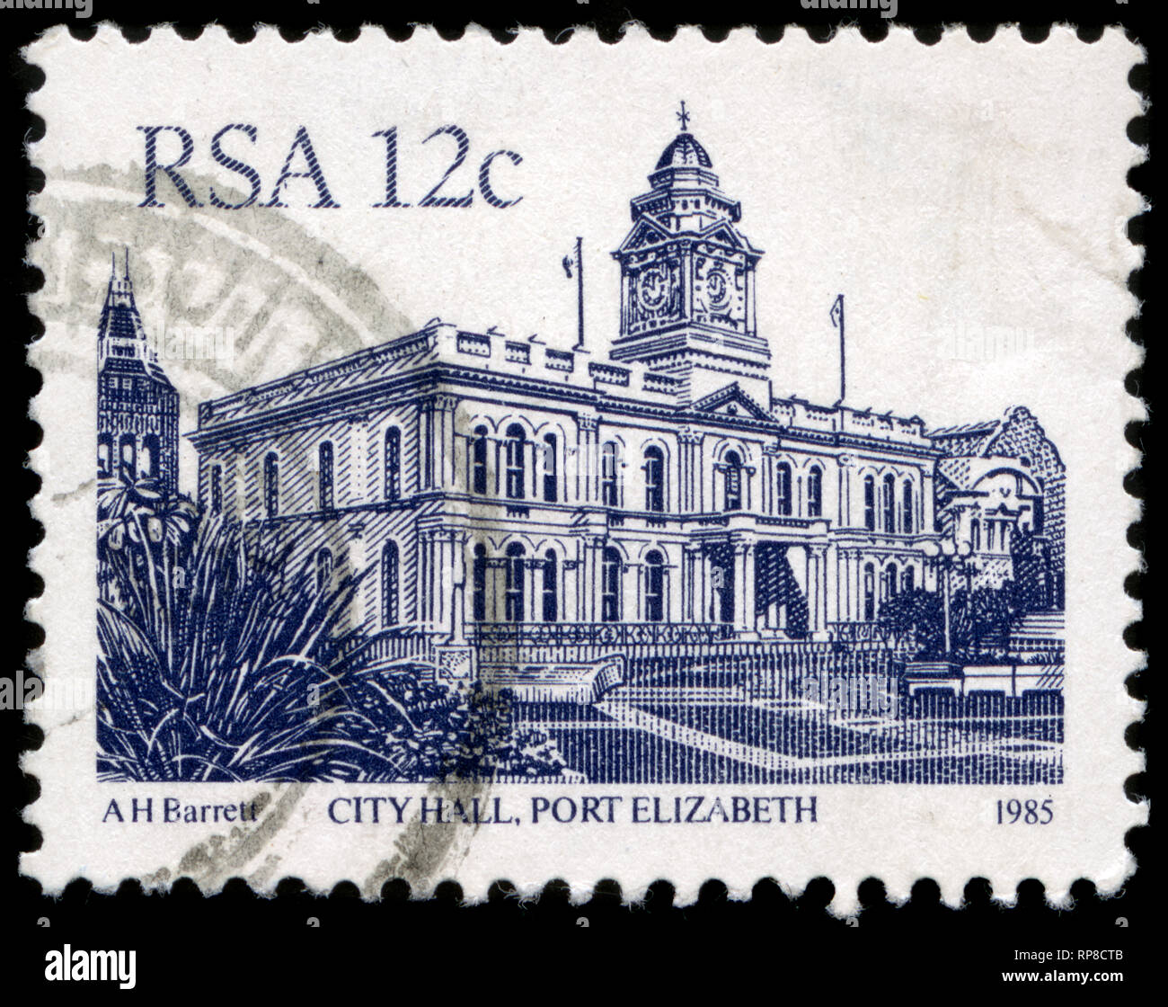 Postage stamp from South Africa in the  Definitive Issue - Buildings series issued in 1985 Stock Photo