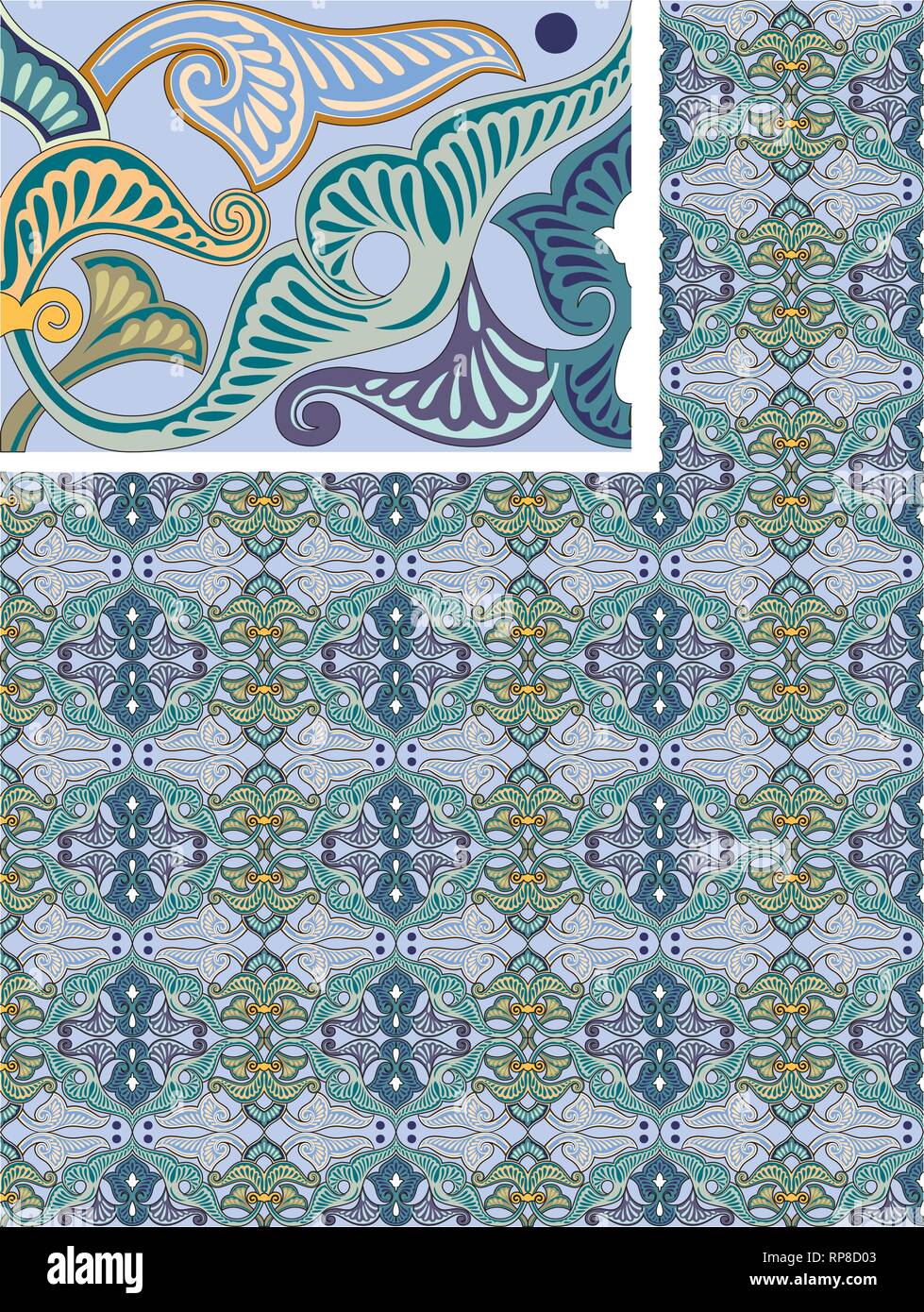 Vector - Seamless pattern stock vector, use for tiled background ...