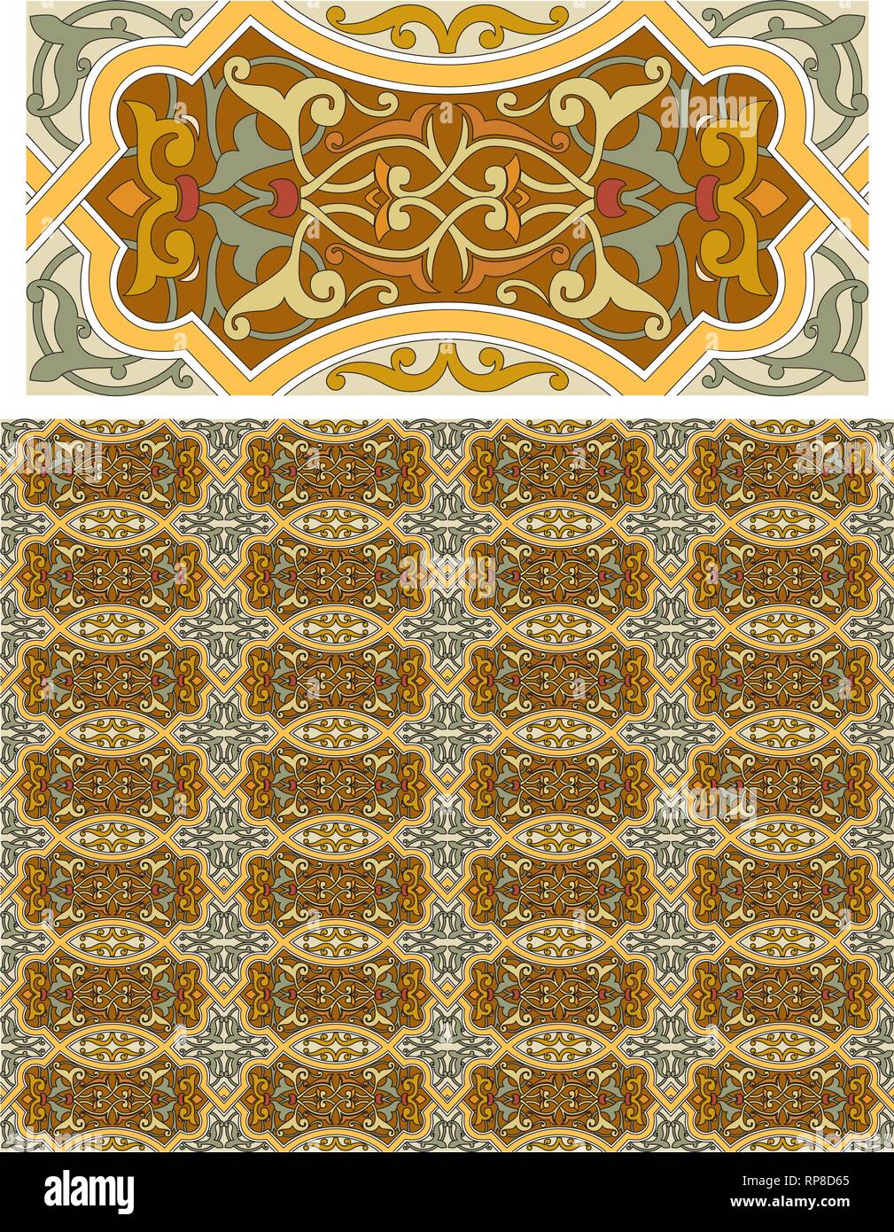 Vector - Seamless pattern stock vector, use for tiled background ...