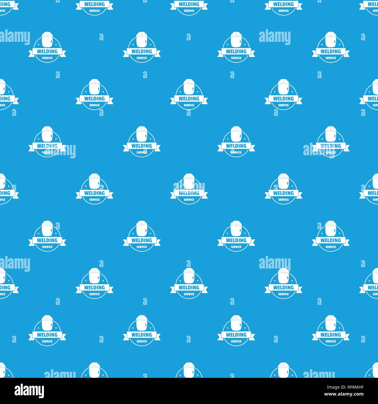 Welding mask pattern vector seamless blue Stock Vector
