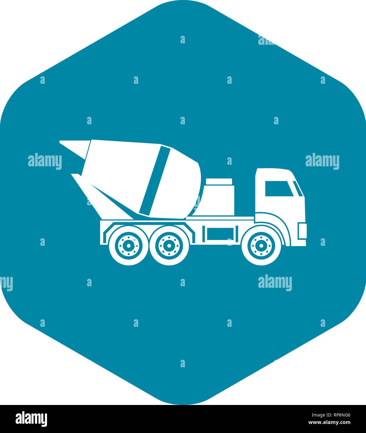 Building mixer for concrete icon, simple style Stock Vector Image & Art ...