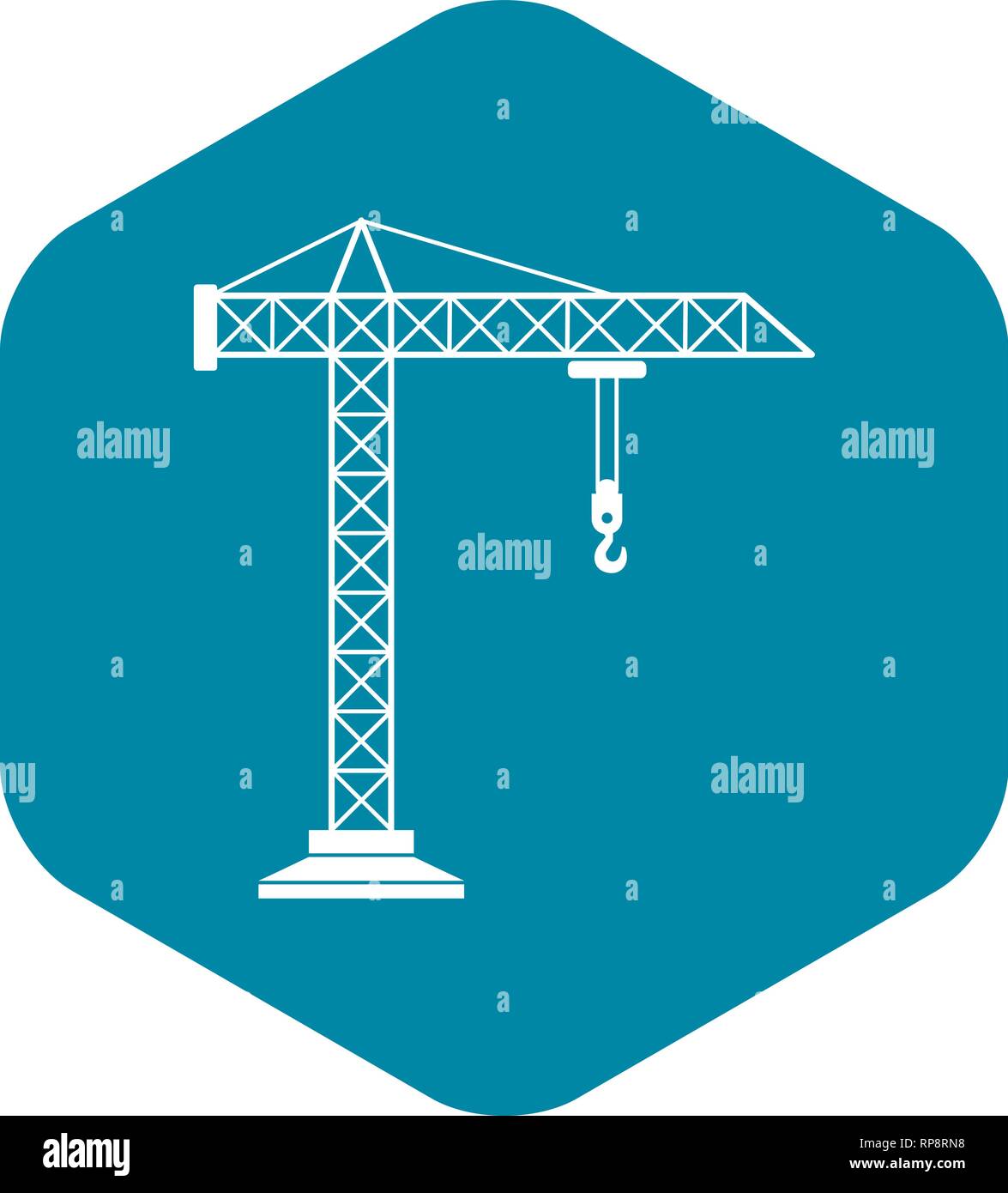 Construction crane icon, simple style Stock Vector Image & Art - Alamy