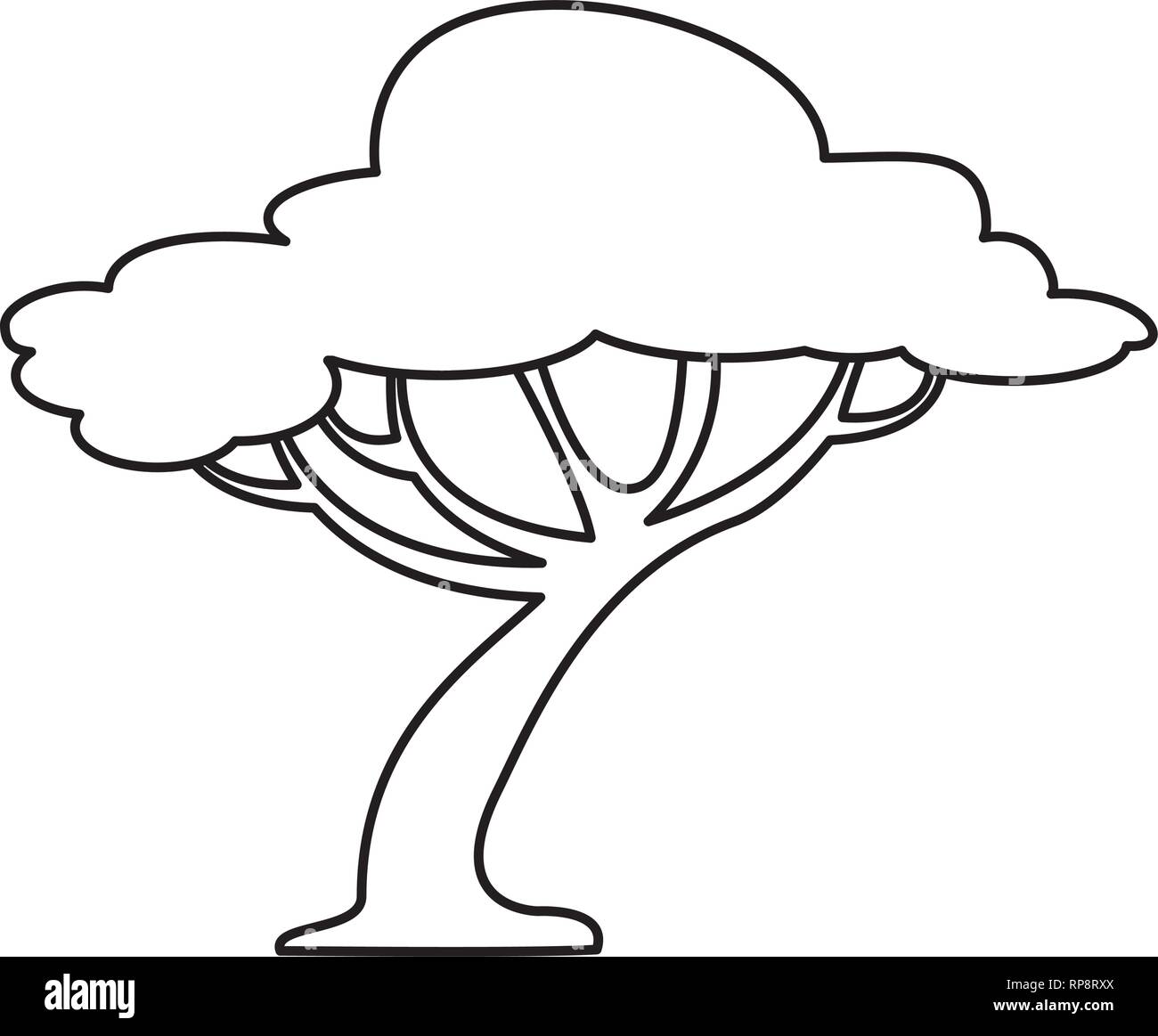 tree forest isolated icon vector illustration design Stock Vector Image ...