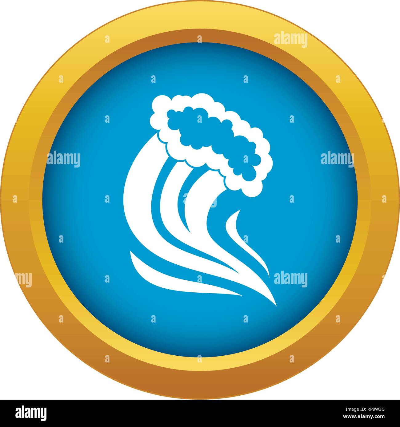 Foamy splash icon blue vector isolated Stock Vector Image & Art - Alamy