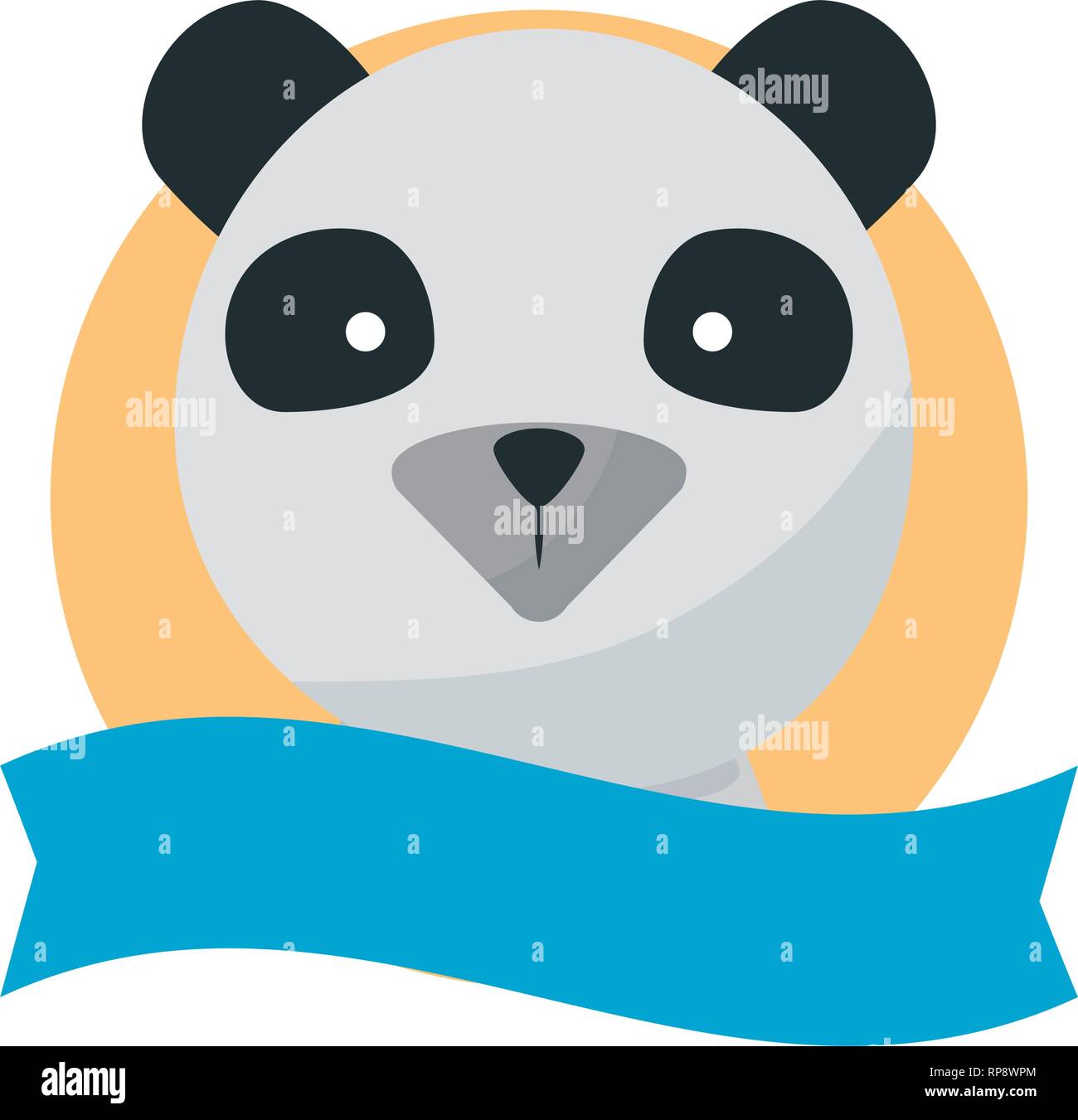 cute bear panda character vector illustration design Stock Vector Image