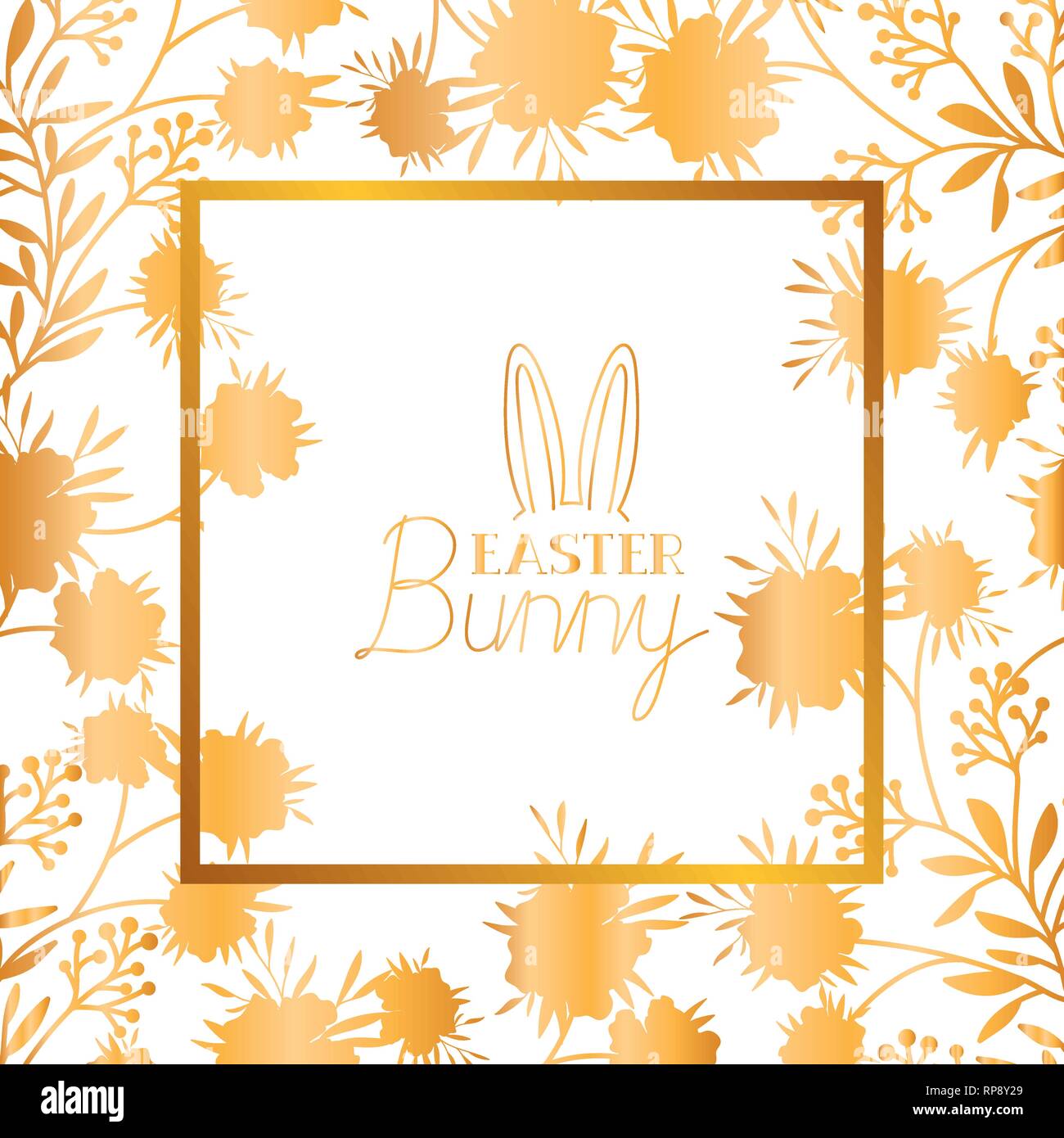 easter bunny label isolated icon Stock Vector Image & Art - Alamy