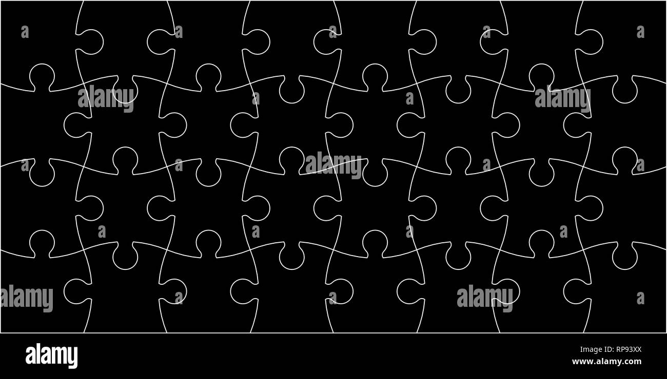 Set of puzzle pieces Stock Vector Image & Art - Alamy