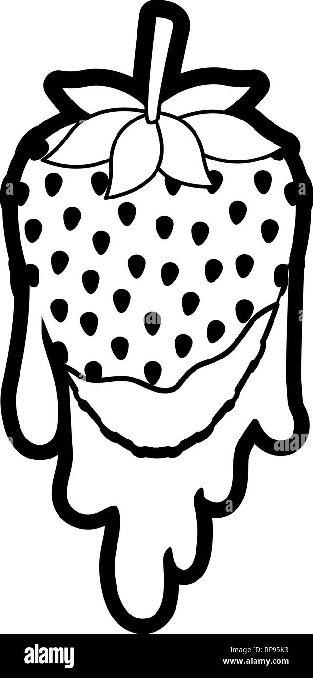 strawberry dripping isolated icon Stock Vector Image & Art - Alamy