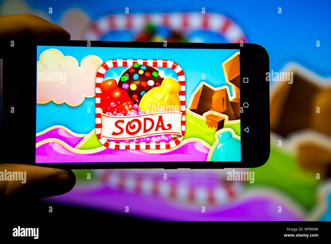 Candy crush game screen Stock Vector Images - Alamy