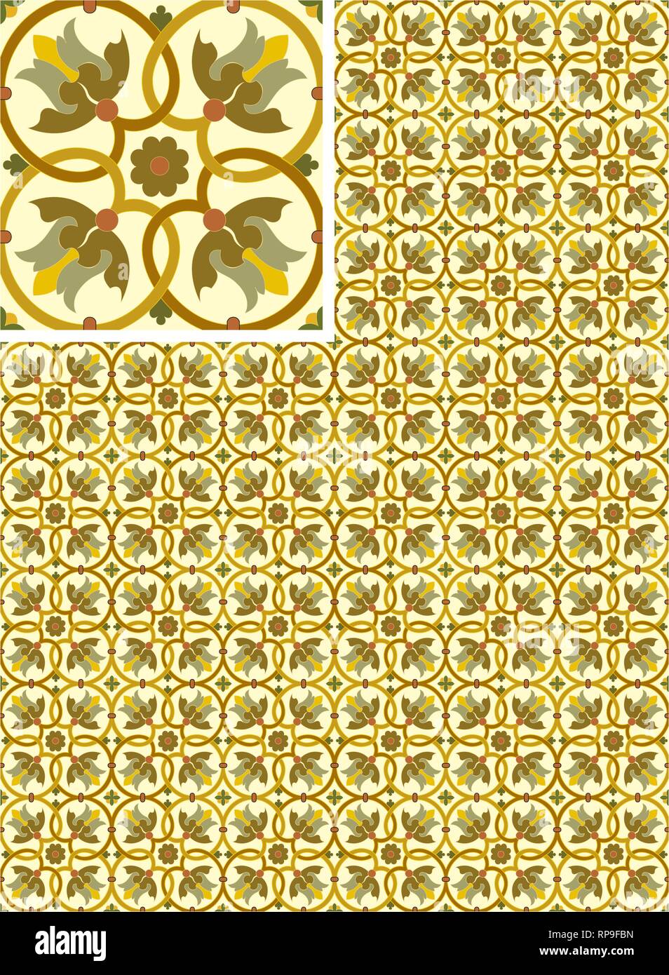 Vector - Seamless pattern stock vector, use for tiled background ...