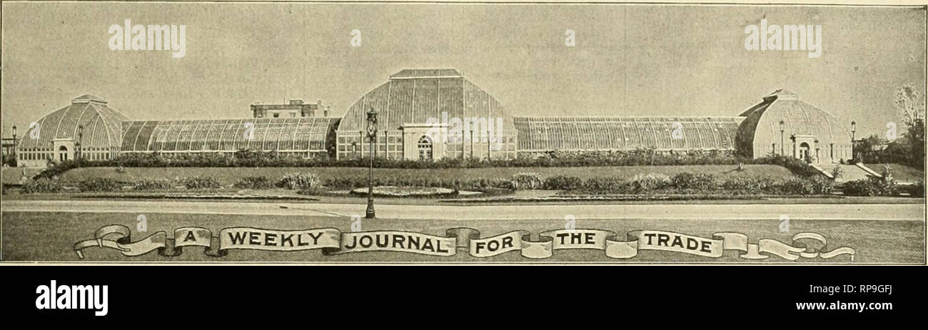 . The American florist : a weekly journal for the trade. Floriculture; Florists. ^Bi!i iJIJM E pre AN 'pL^QiOif. Emerica is &quot;the Prow of the JIbssbI: thsra may be mare namfart Jlmidships, but we are the Rrst to touch Unknown Seas.&quot; Vol. XVI. CHICAGO AND NEW YORK, FEBRUARY i6, 1901. No. 663- Copyright 1901. by American Florist Company. Entered as Second-Class Mail Jlatter. Pl'BLISHED EVERY SATURDAY BY AMERICAN FLORIST COMPANY, 324 Deal born St., Chicago. Eastern Of/Ice: 79 Milk 5t, Boston. Subscription, $l.(X)a yeiir. To Eiirjpe, $2.0(1. Subscriptons accepted only from the trade. SOCI Stock Photo