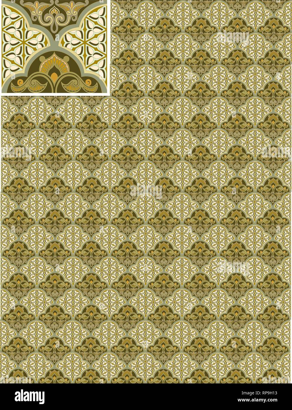 Vector - Seamless pattern stock vector, use for tiled background ...