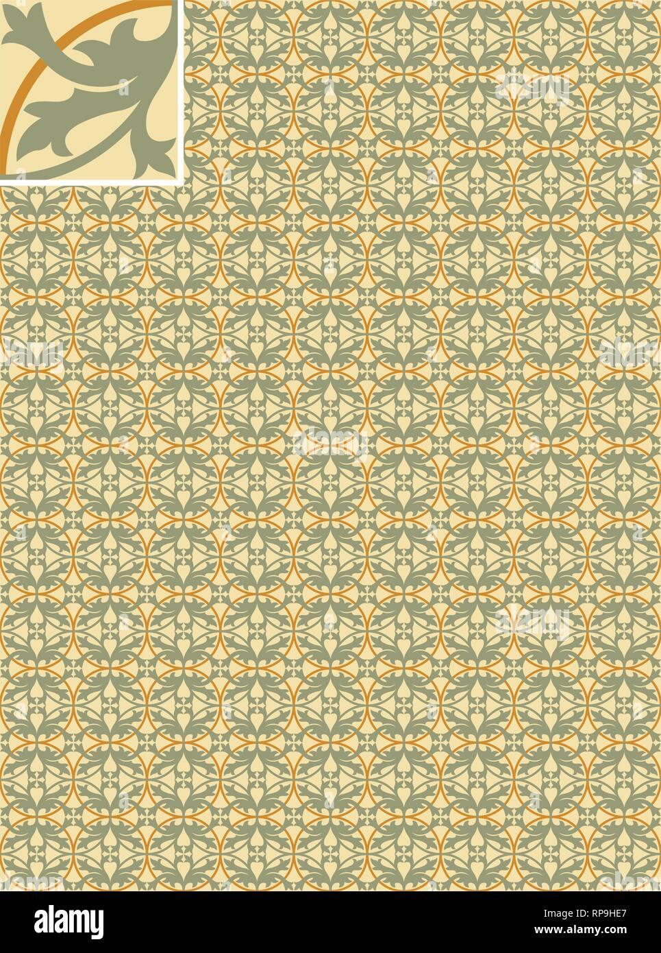 Vector - Seamless pattern stock vector, use for tiled background ...