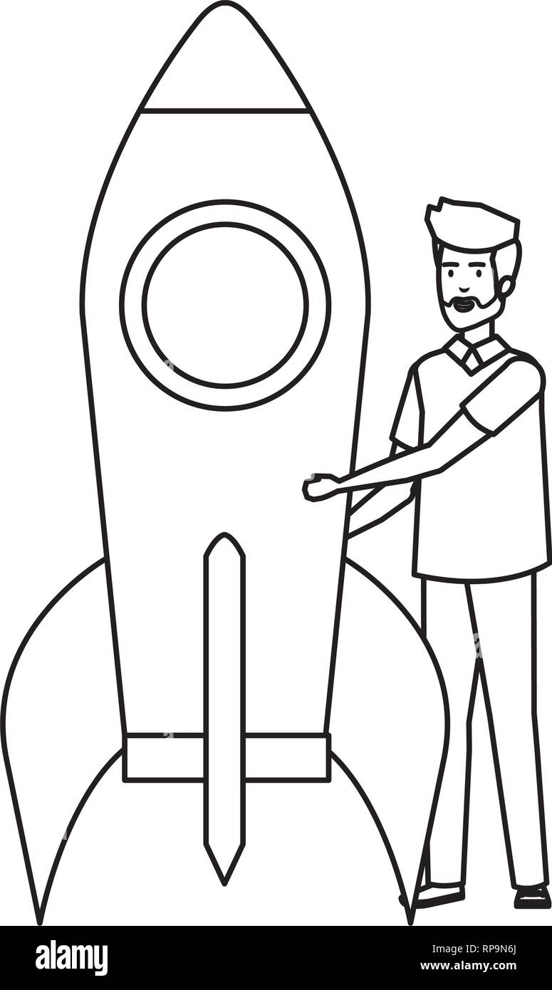 Businessman rocket avatar character hi-res stock photography and images ...
