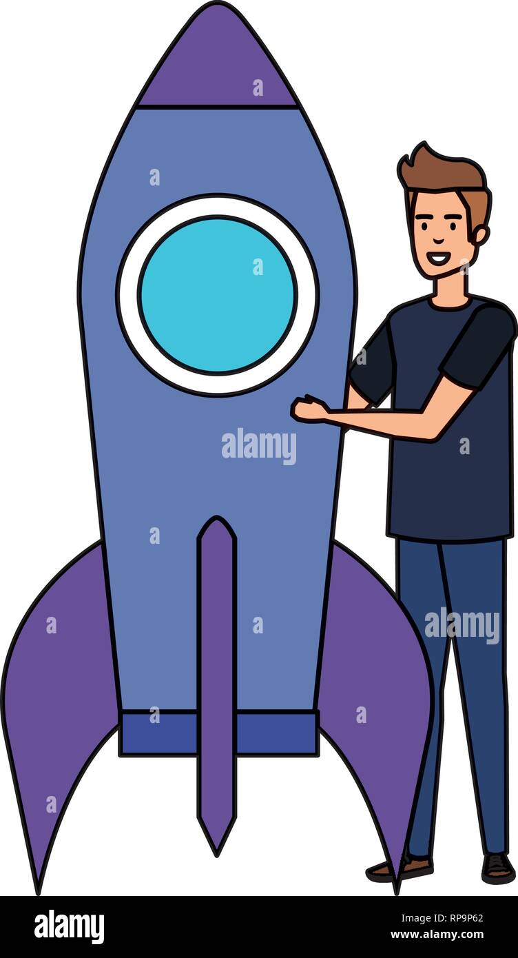 Businessman rocket avatar character hi-res stock photography and images ...
