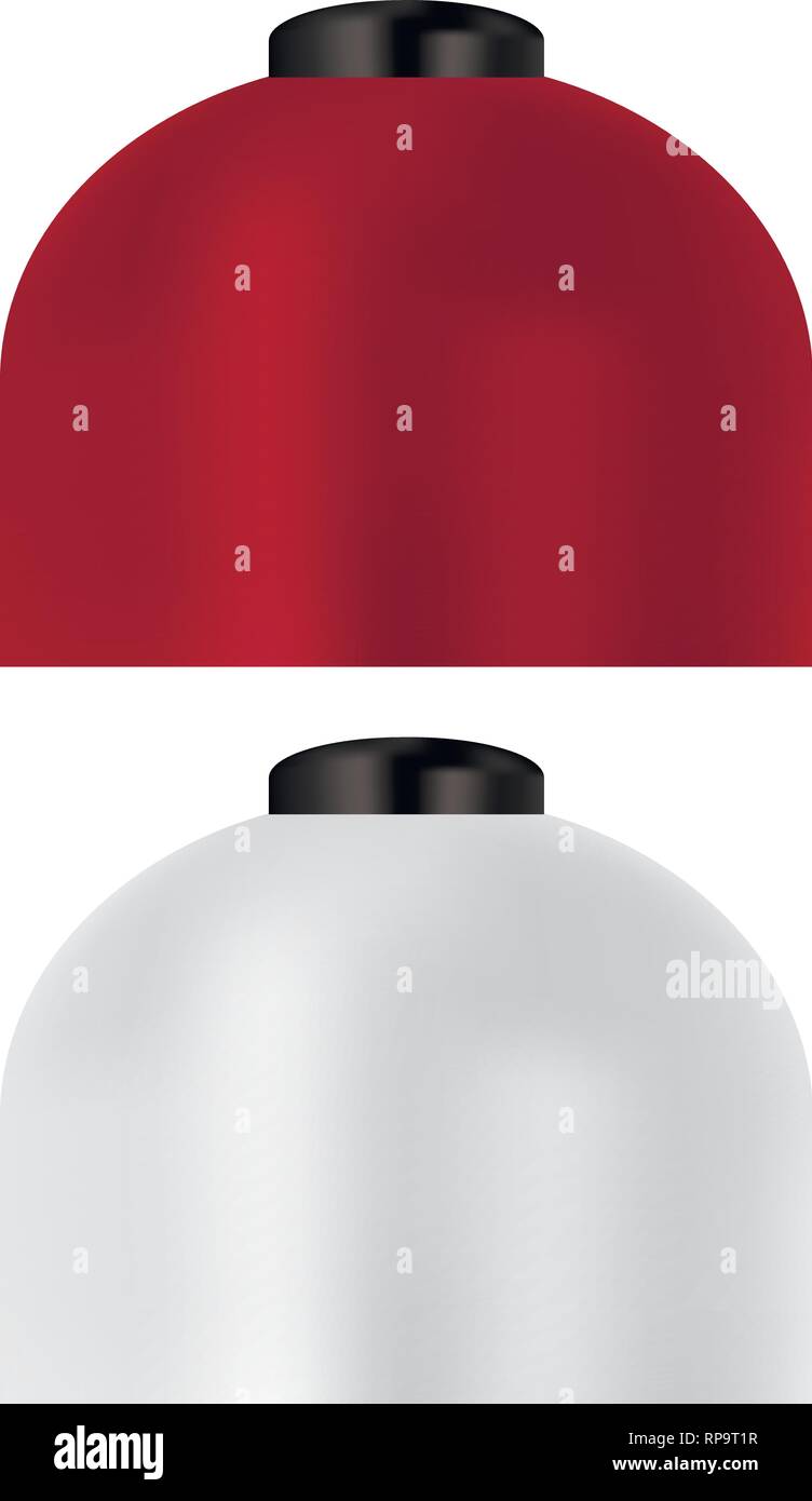 Download Tourist Gas Bottle Vector Illustration Cylinder 3d Realistic Mockup Set Of Gas Jars Metallic And Read Color With Lid For Cooking In Nature Stock Vector Image Art Alamy