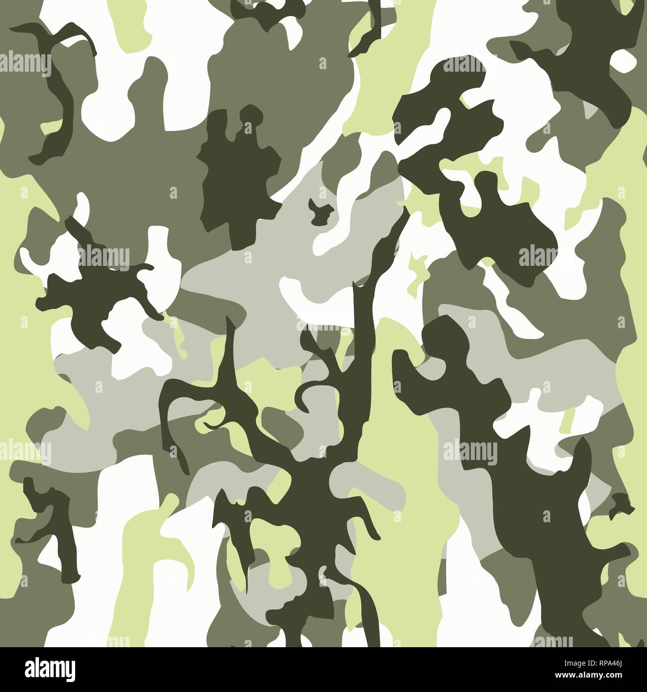 Army camo vector - seamless camouflage texture. Military fashion style. Stock Vector