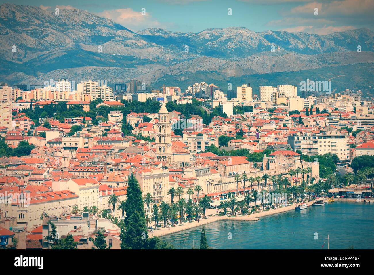 Split Grad Croatia - Split in Dalmatia. Old town - famous UNESCO World Heritage ...