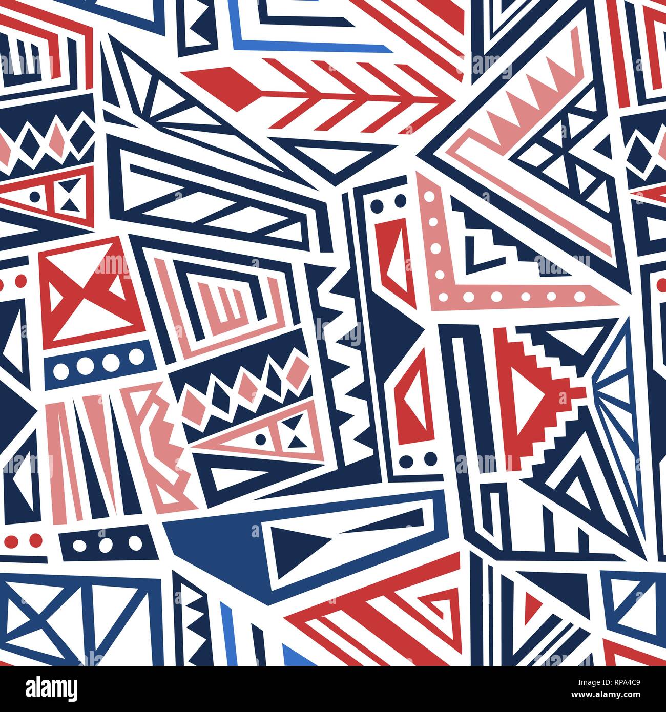 Vector textile design - ethnic style boho pattern. Seamless background ...