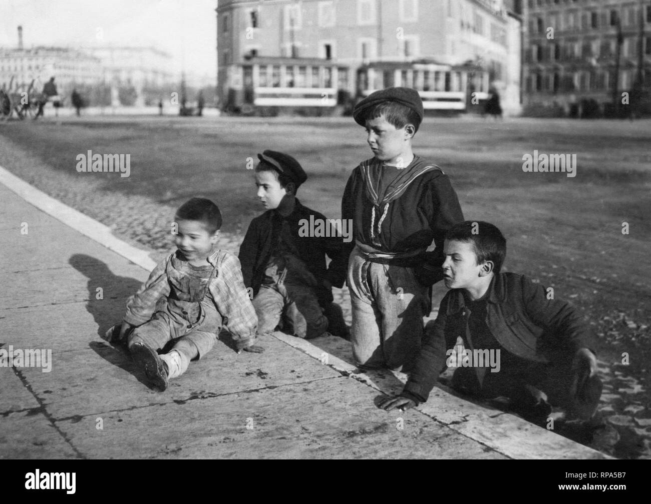 naples, little boys, 192030 Stock Photo Alamy