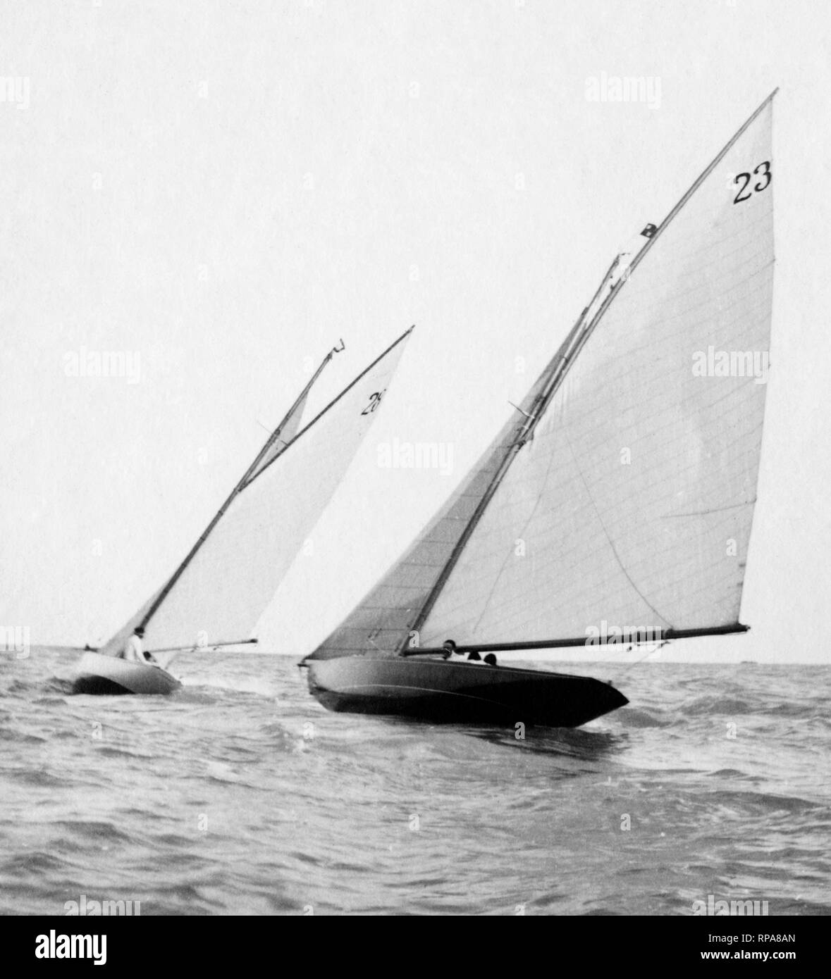 regatta, coppa del re, venice, 1912 Stock Photo