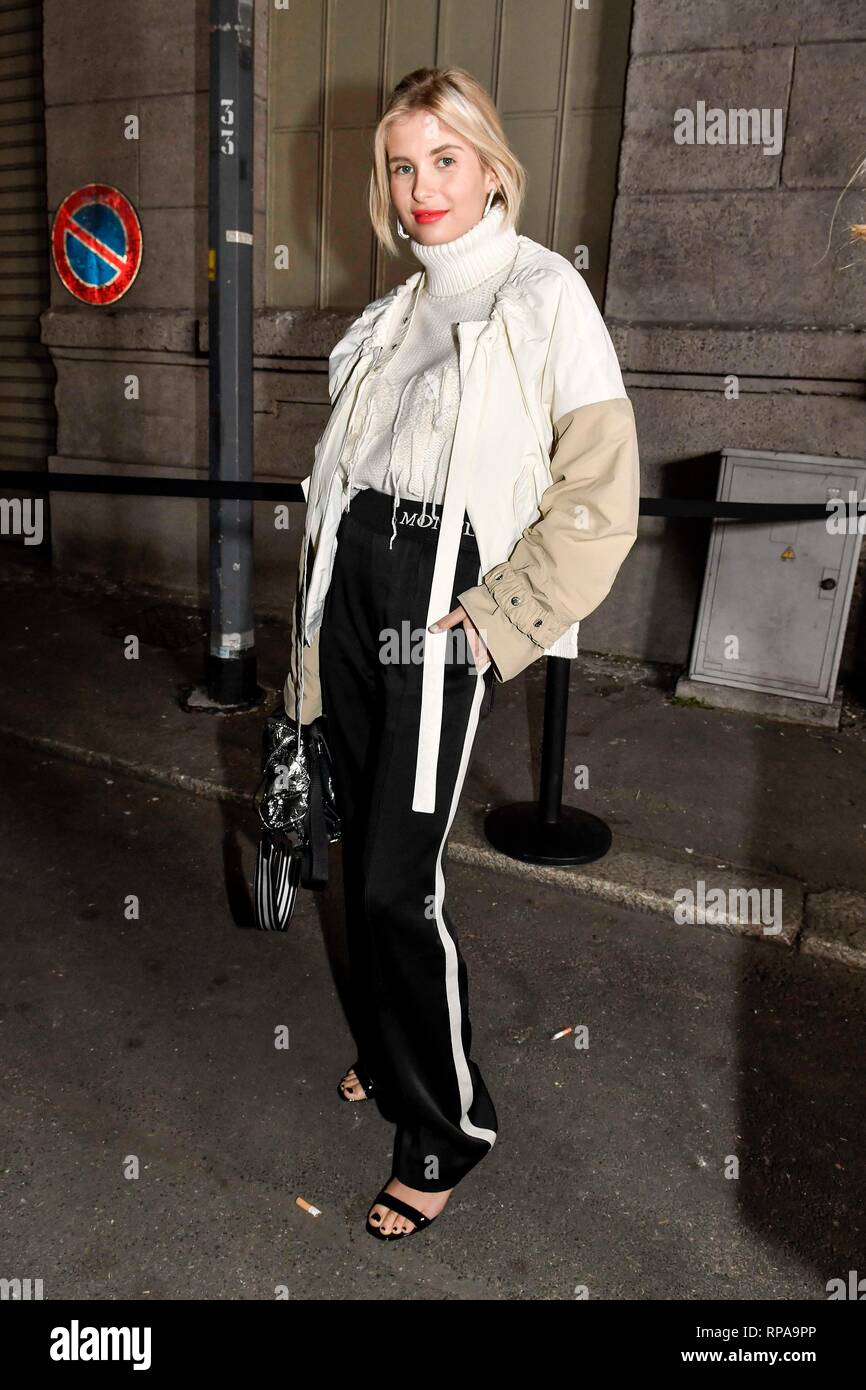 Milan, Italy. 20th Feb, 2019. 2020. Moncler Event arrive in the Photo