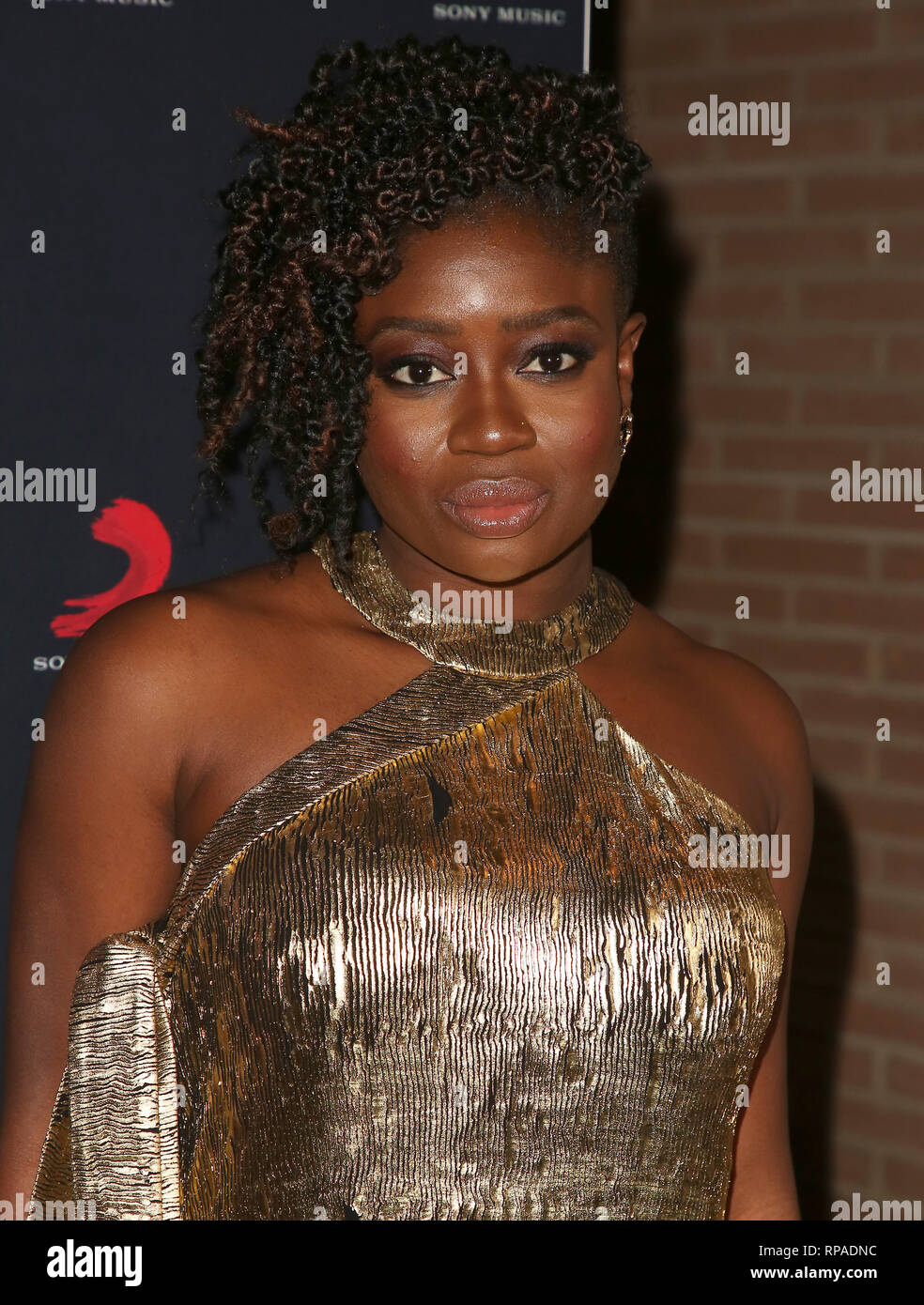 Clara Amfo seen at the Sony Music After Party for The Brit Awards 2019