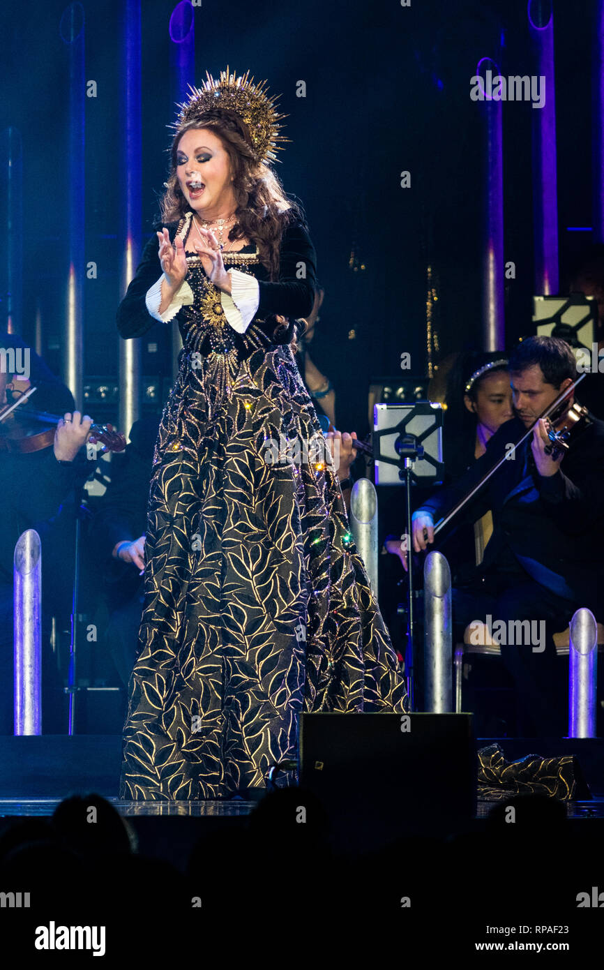 HOLLYWOOD FL - FEBRUARY 20: Sarah Brightman performs during her Hymn ...