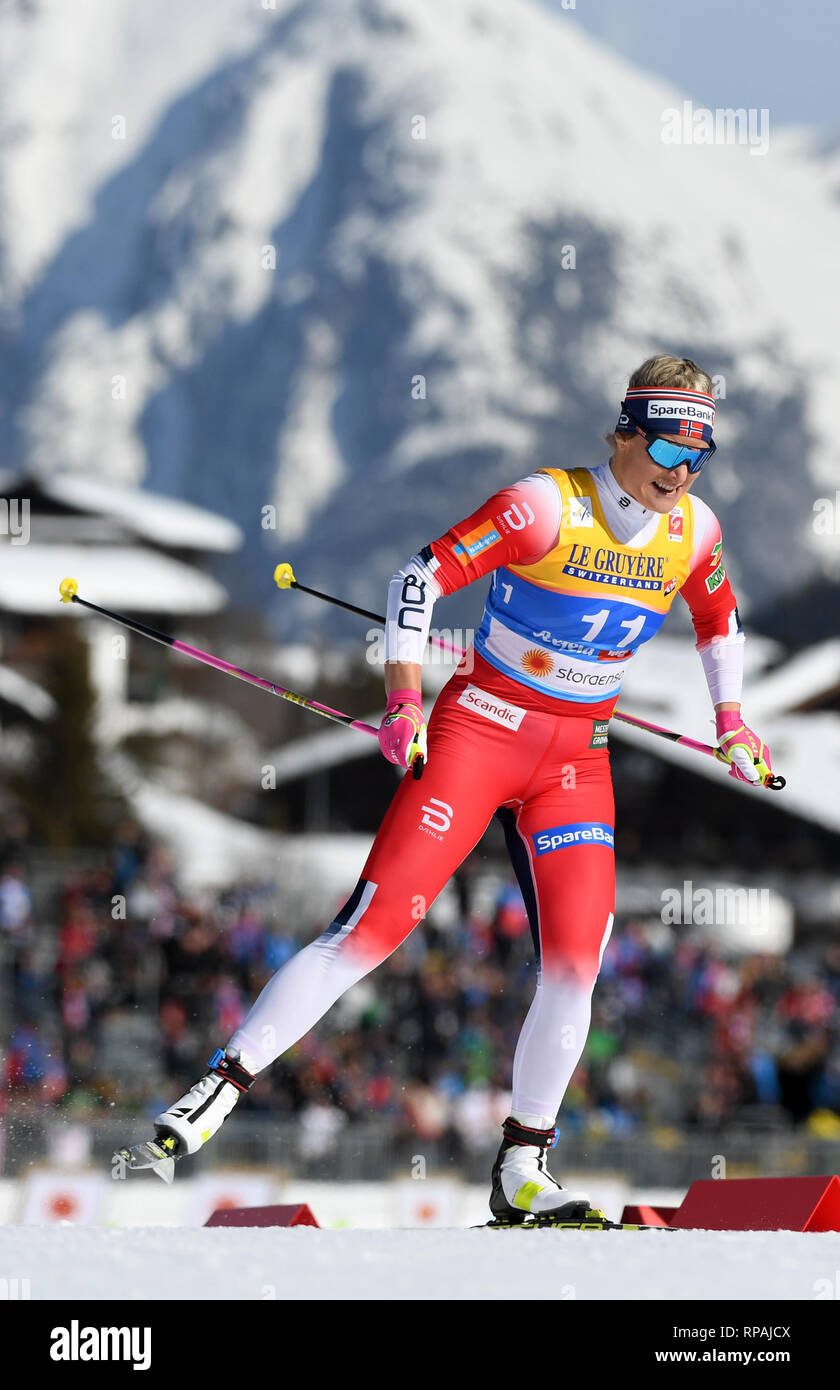 Seefeld, Austria. 21st Feb, 2019. Nordic skiing, World Championship, Cross Country Sprint