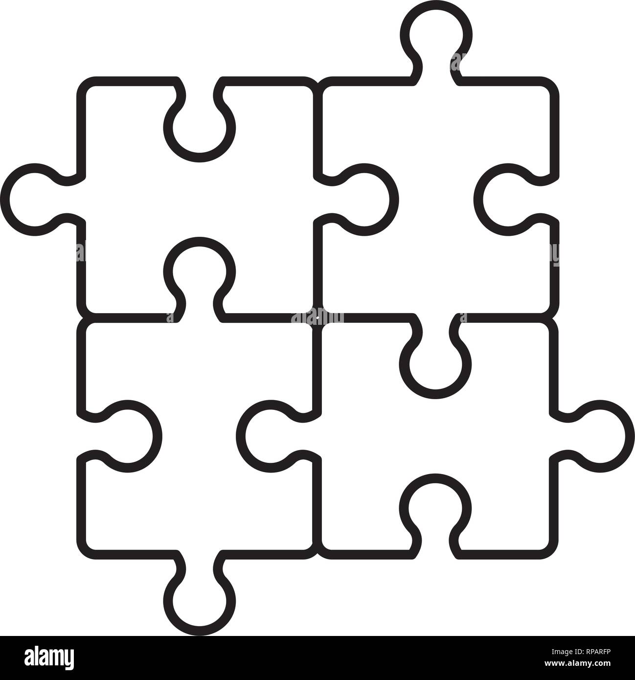 puzzle game pieces icon vector illustration design Stock Vector Image & Art  - Alamy