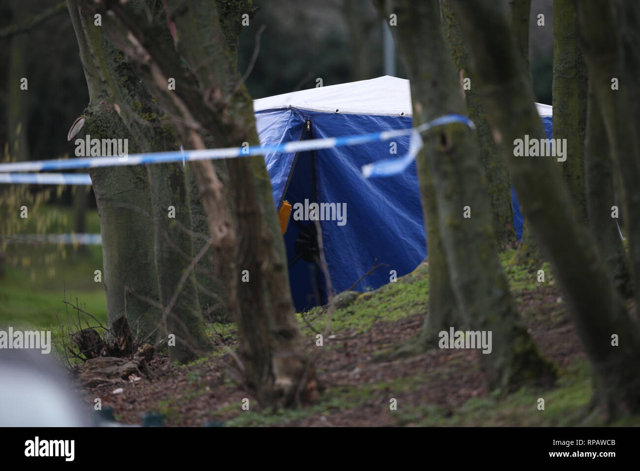Police activity in Sara Park, off Herbert Road, in Small Heath