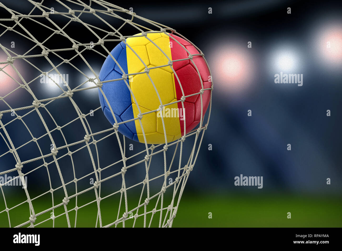 Soccerball in net flag hi-res stock photography and images - Alamy