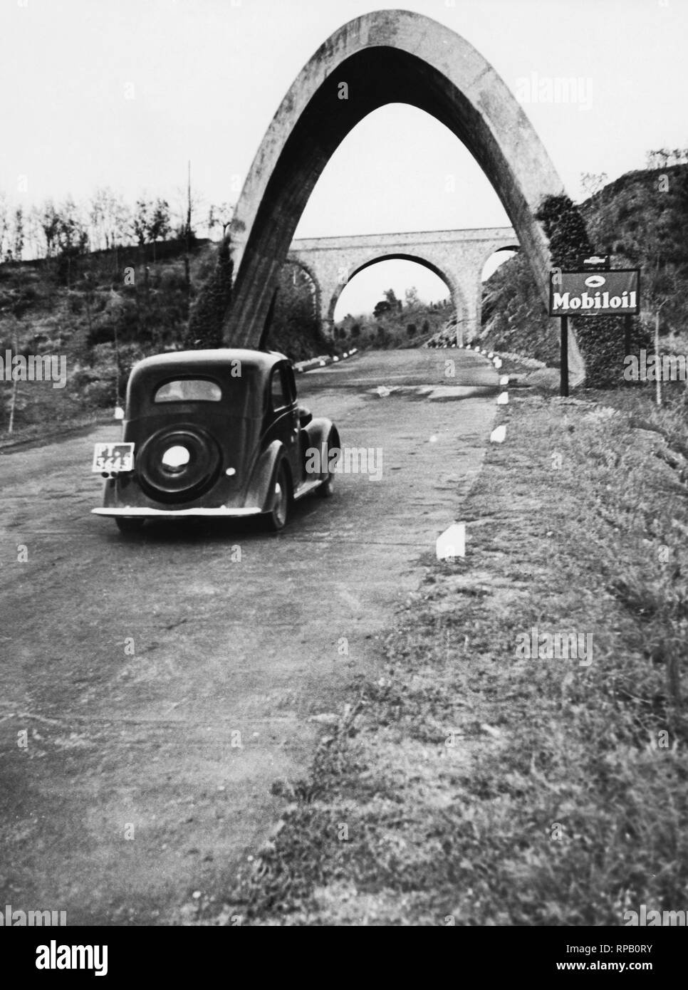 europe, italy, tuscany, pistoia, motorway stretch, 1920-30 Stock Photo