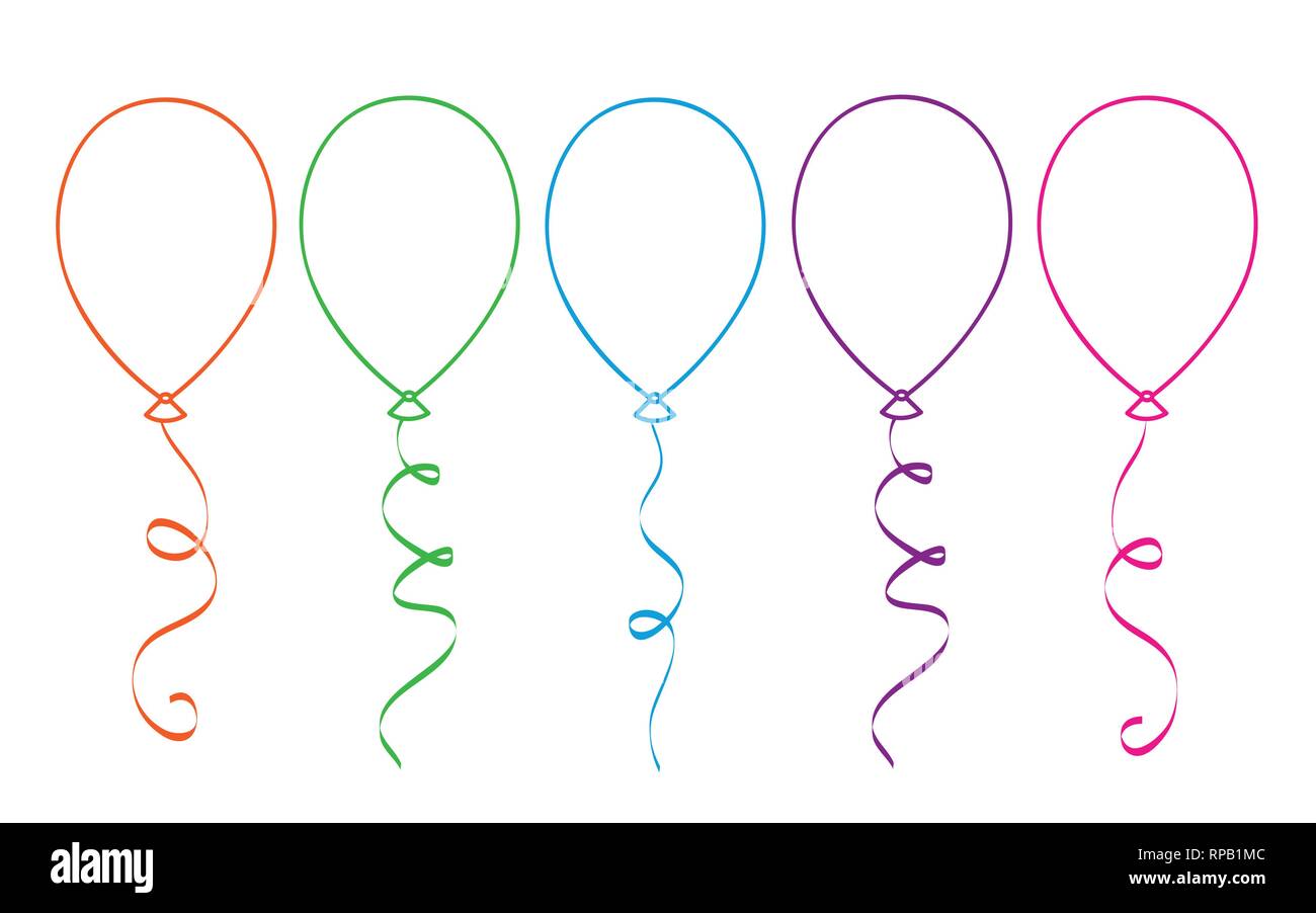 Coloring book balloons Stock Vector Images - Alamy coloring-book-balloons-stock-vector-images-alamy