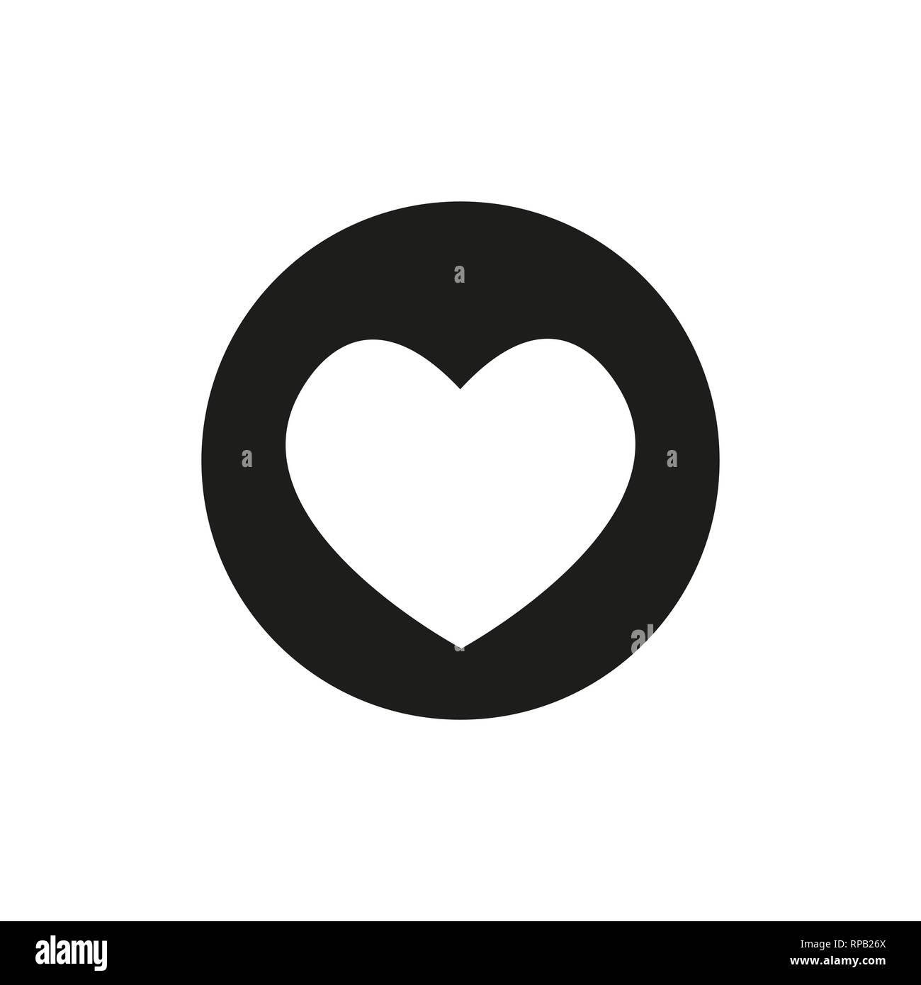 Flat heart icon Stock Vector Image & Art - Alamy