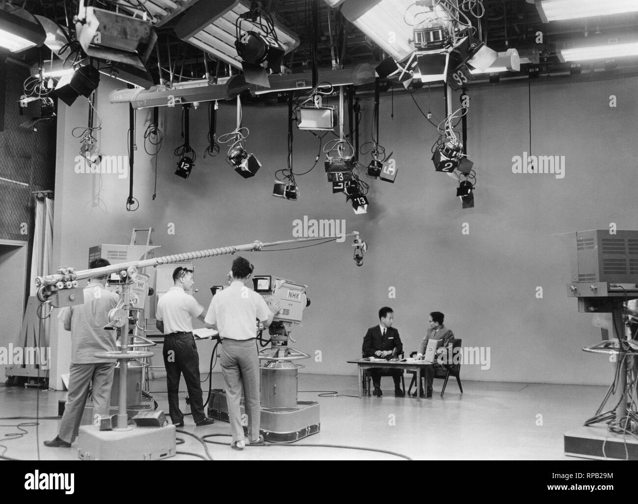 japan, television studios, 1950-60 Stock Photo