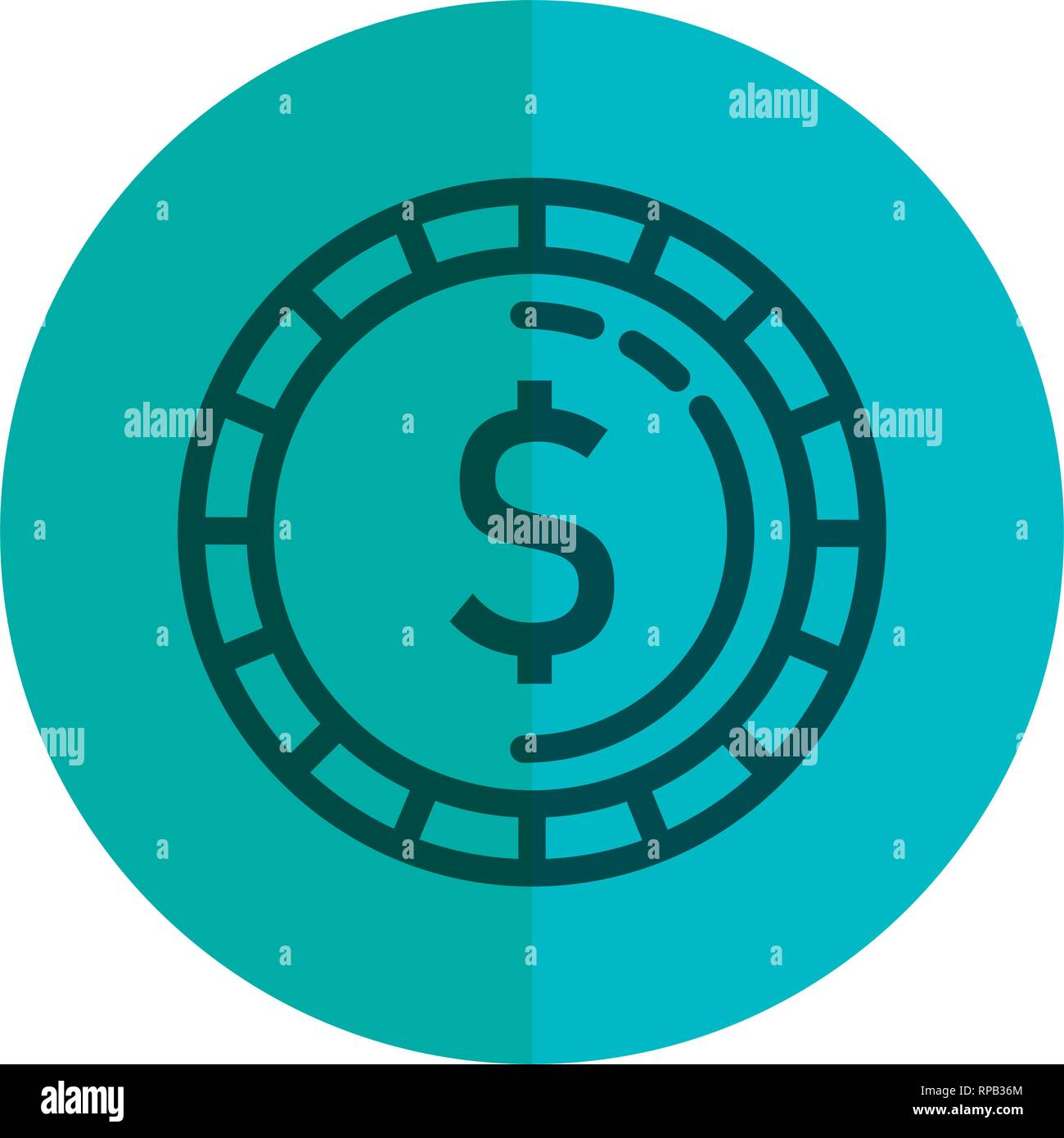 coin money isolated icon vector illustration design Stock Vector Image ...