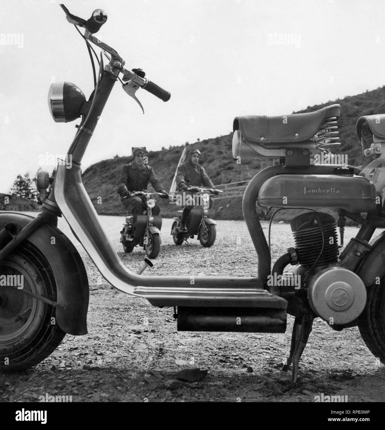 Lambretta Black and White Stock Photos Images - Alamy