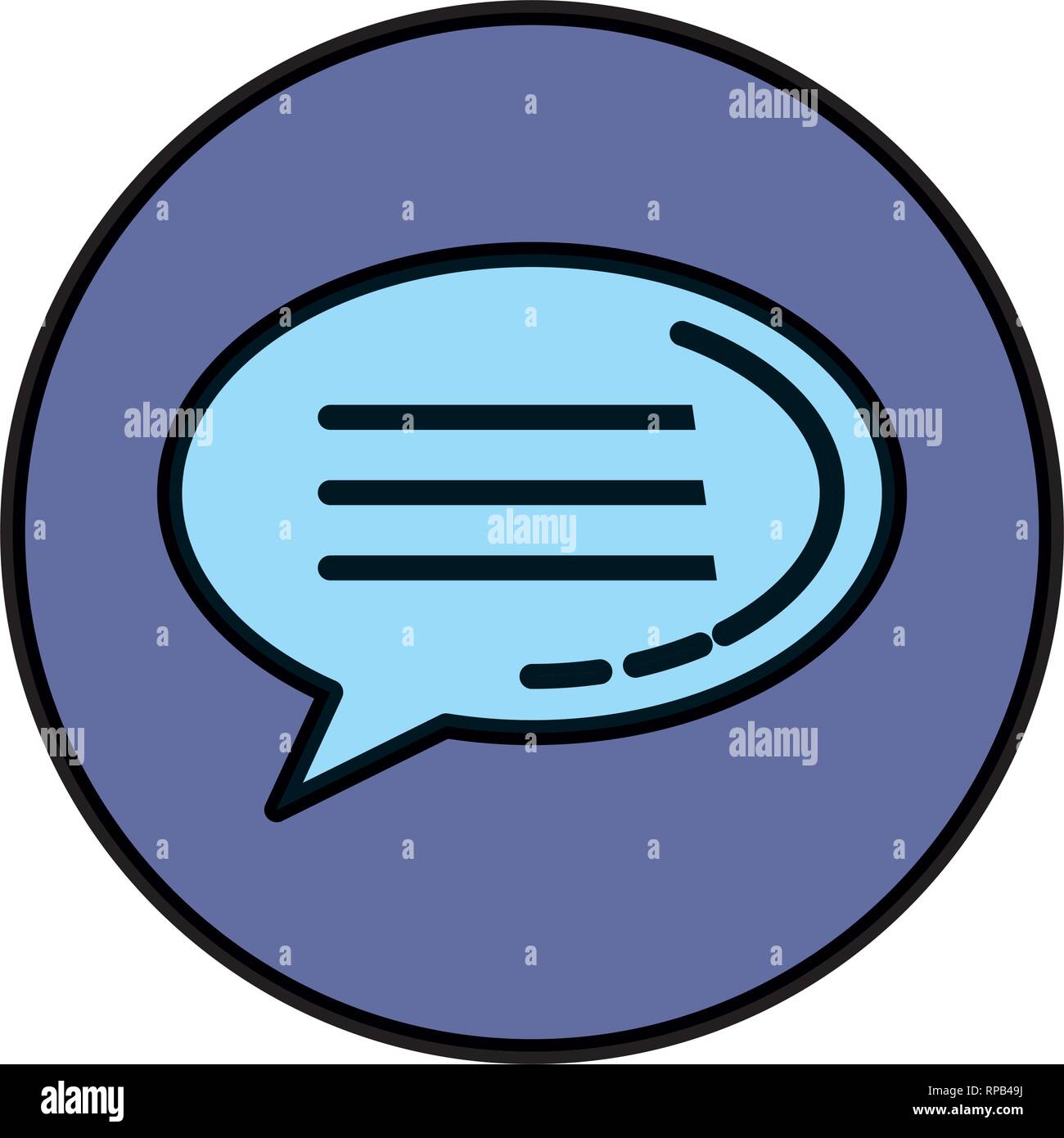 speech bubble message icon vector illustration design Stock Vector ...