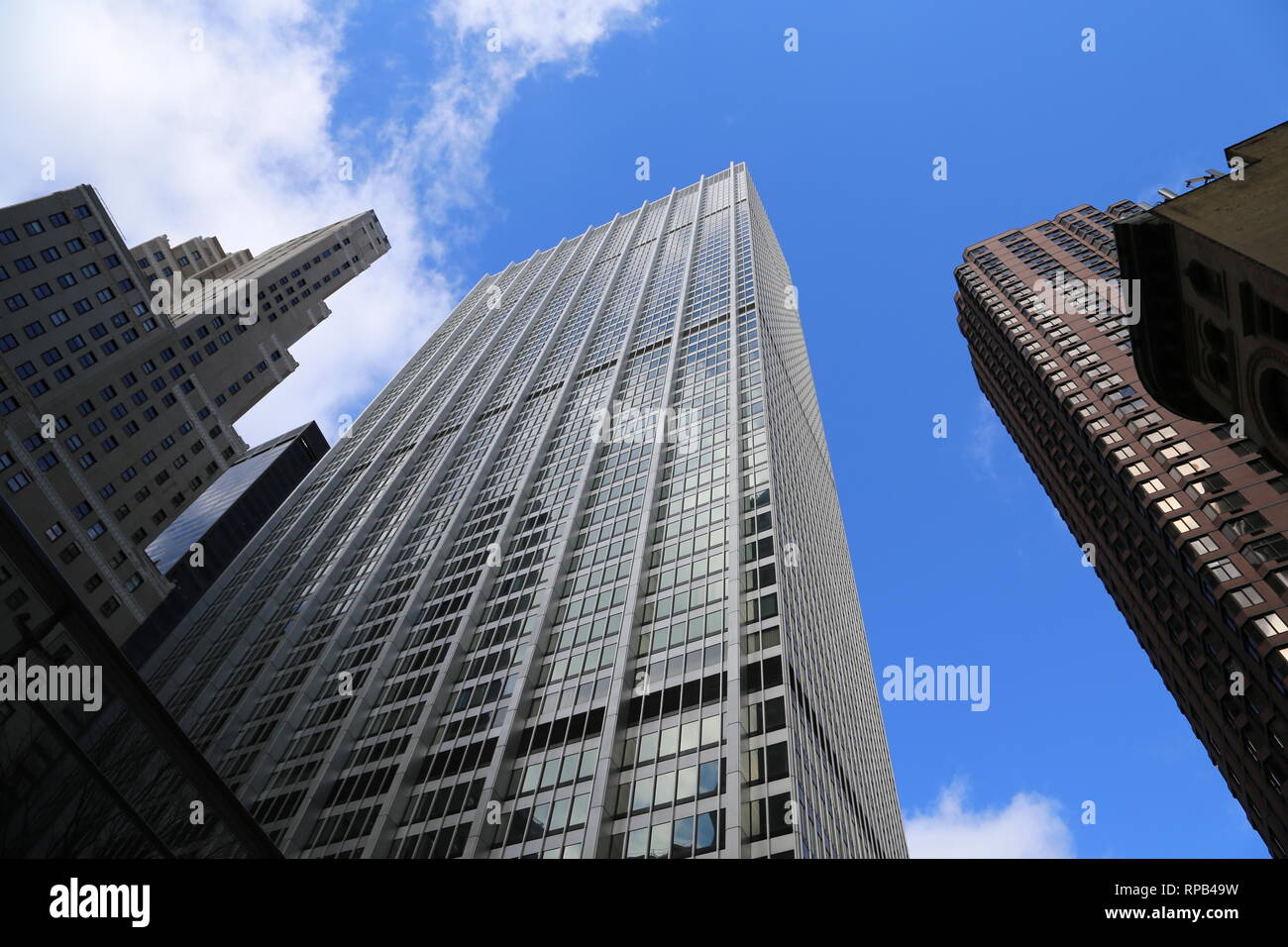 United States. New York city. Skyscrapers. Stock Photo