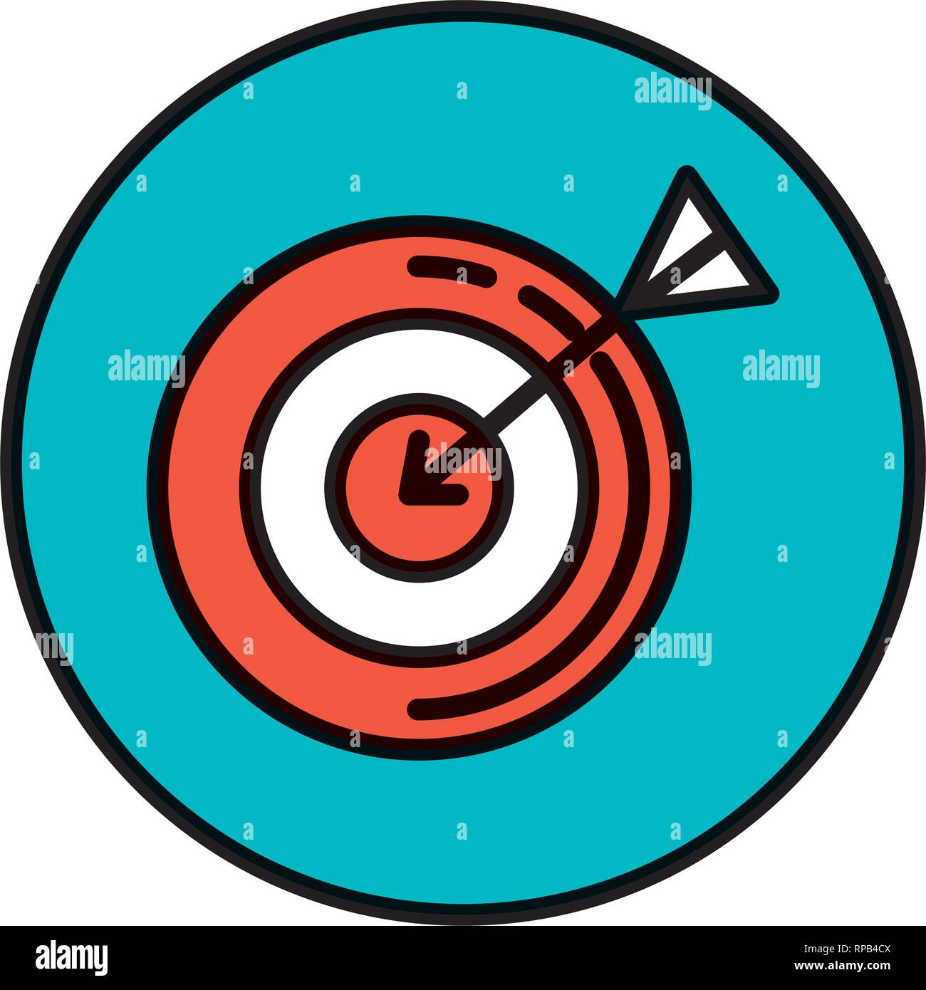 target with arrow icon vector illustration design Stock Vector Image ...