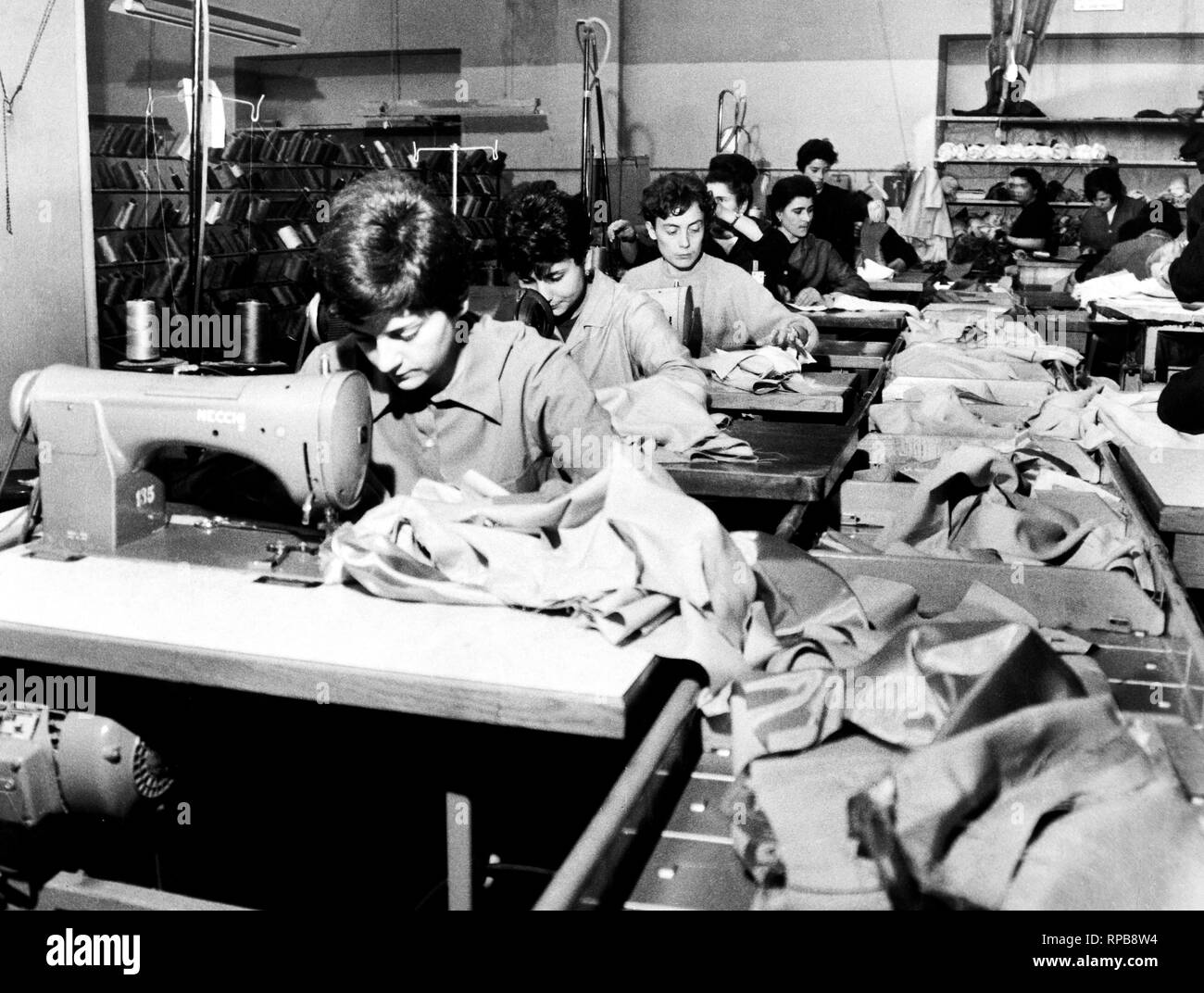 clothing industry, italy 1965 Stock Photo Alamy