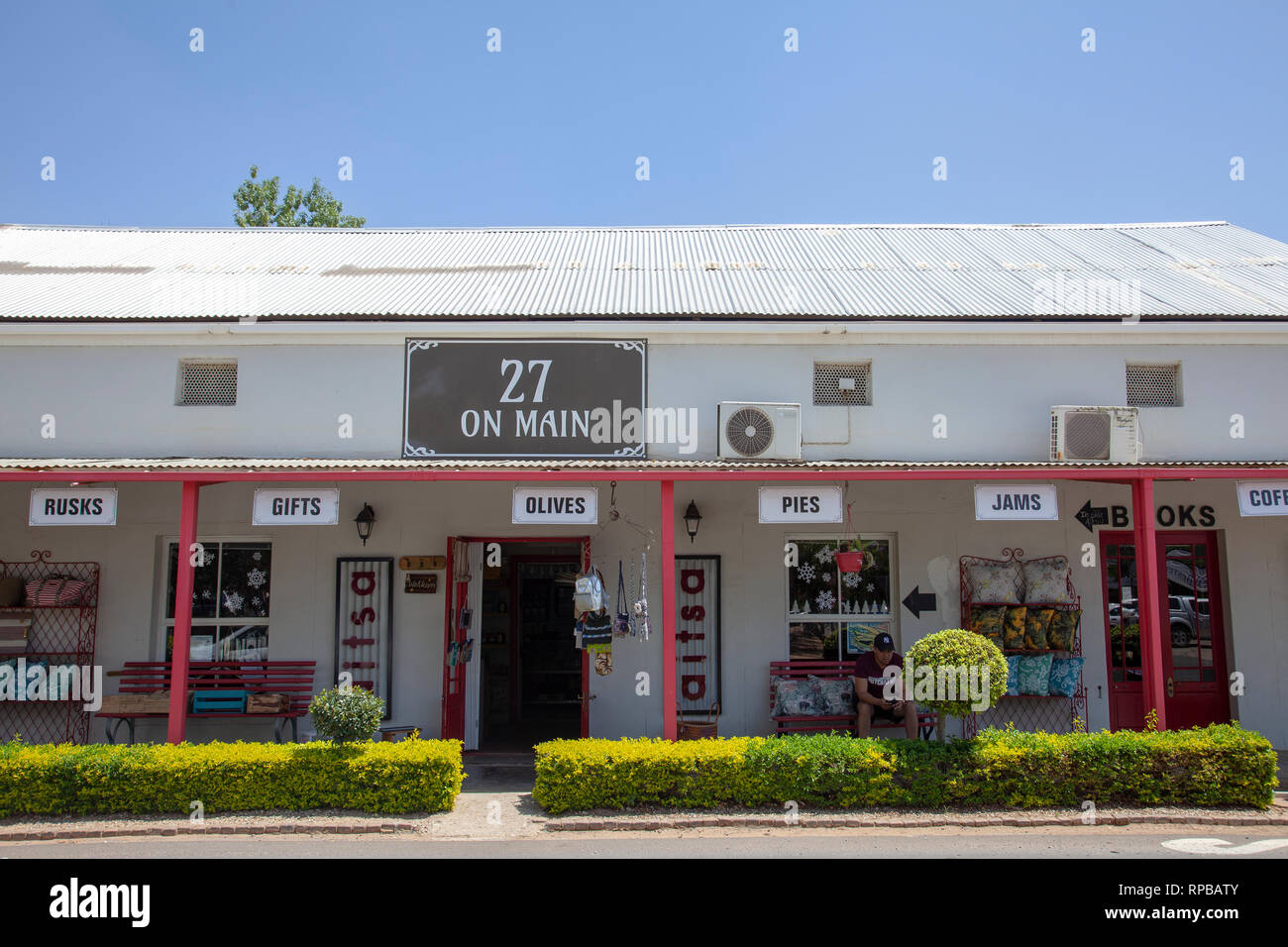 27 on Main Shop in Riebeek Kasteel in Western Cape, South Africa Stock