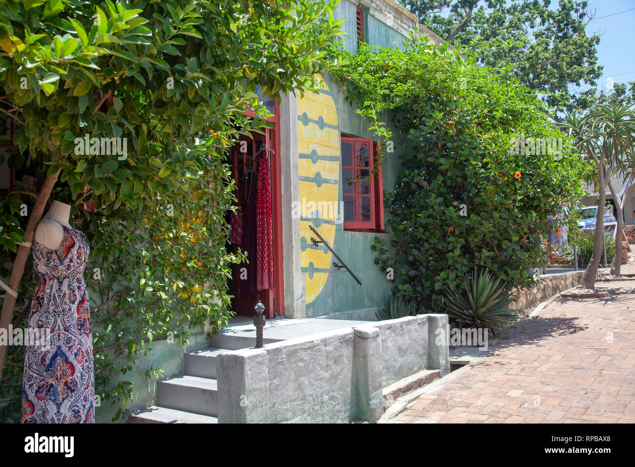 Shopping Lanes in Riebeek Kasteel in South Africa Stock Photo